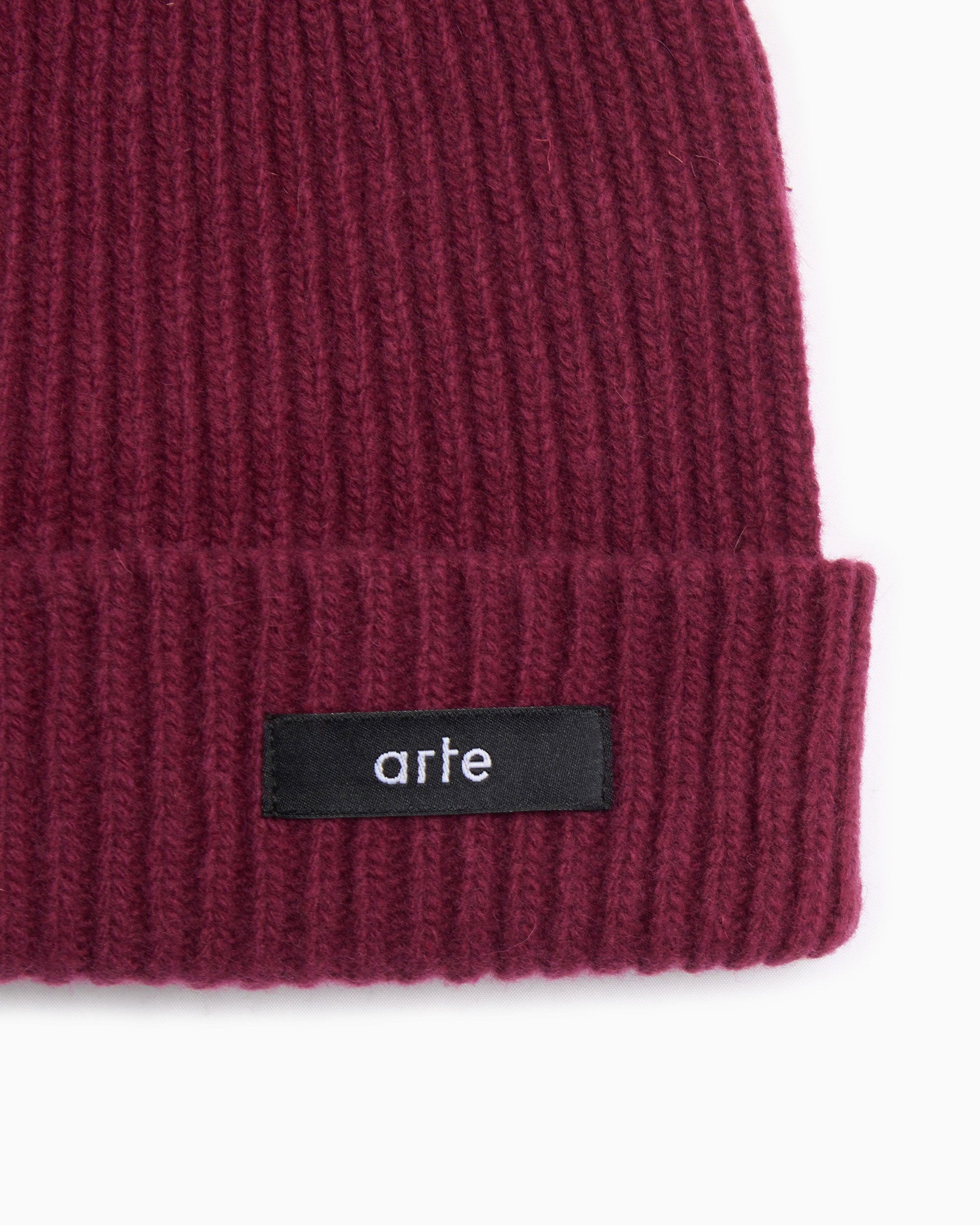 Beanies & Hats Arte Antwerp Label Unisex Beanie - AW25-152AC-Bordeaux
