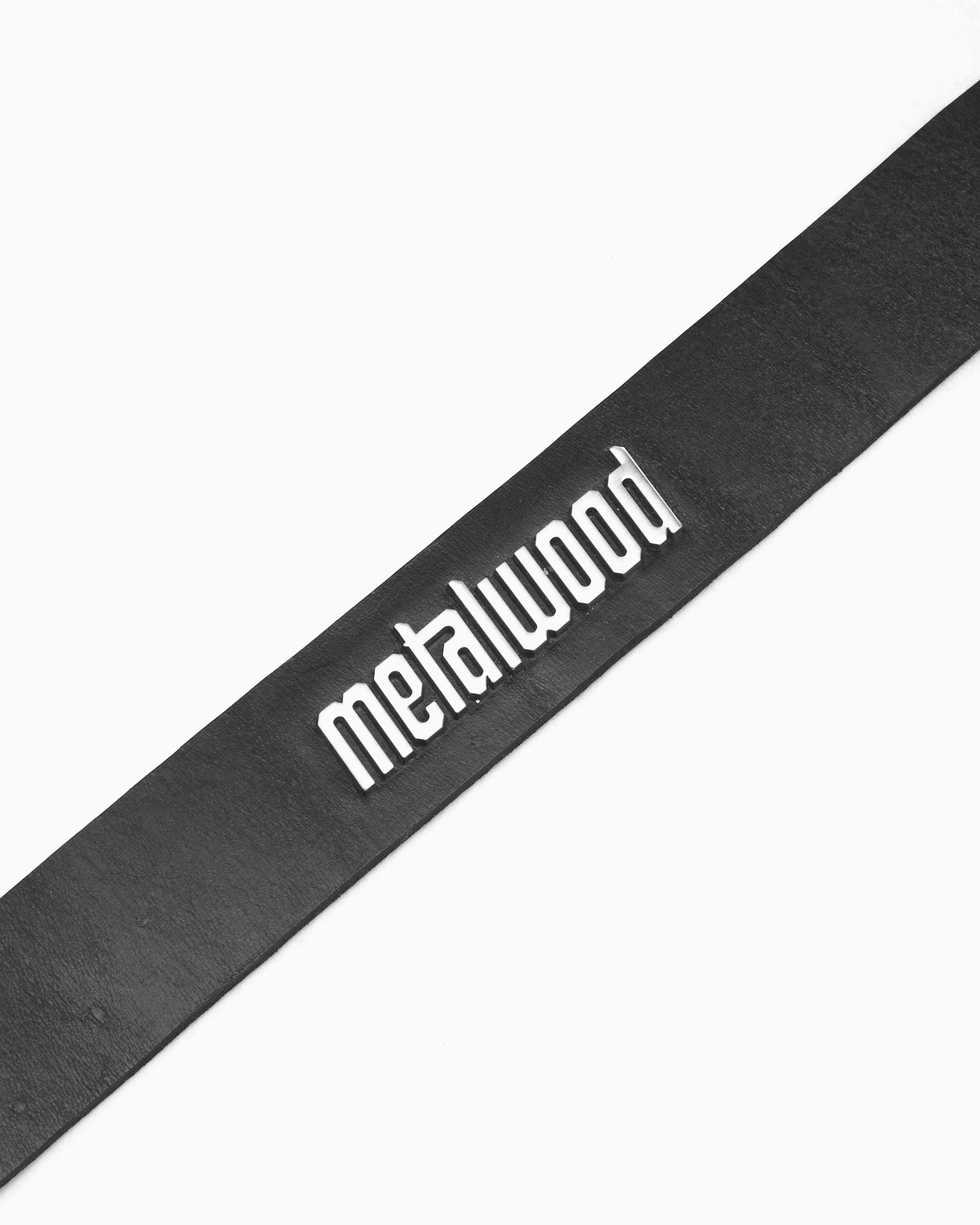 Belts Metalwood Logo Unisex Belt - MWS25-09-01-BLK