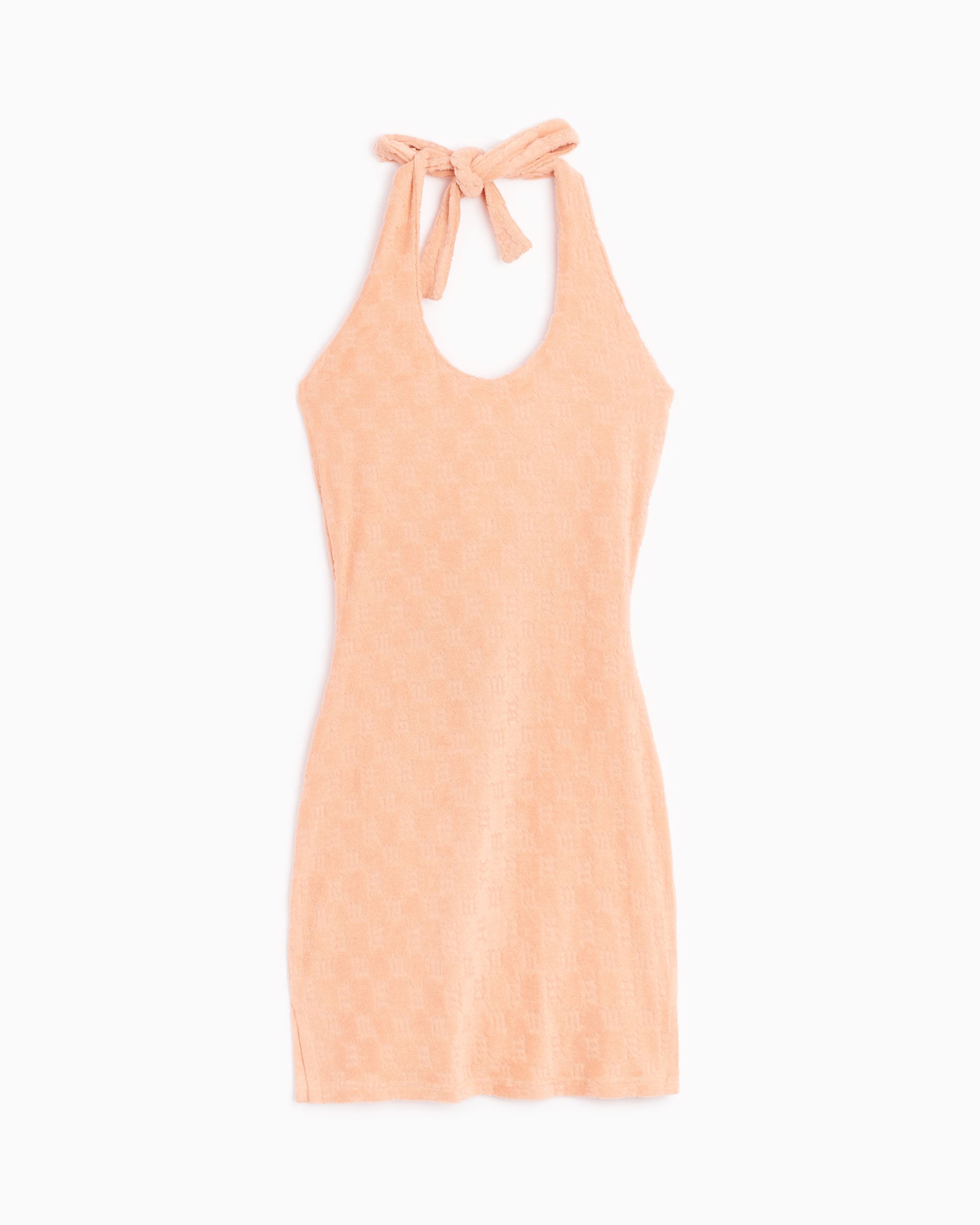 Dresses MISBHV Monogram Towelling Women's Mini Dress Women's Dress - 022W820-PEACH