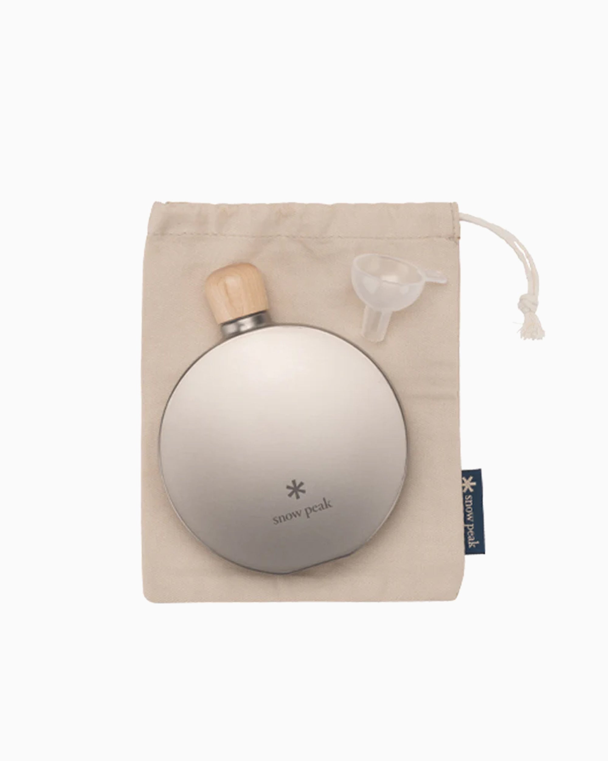 Drinkware Snow Peak Titanium Round Flask - TW-116