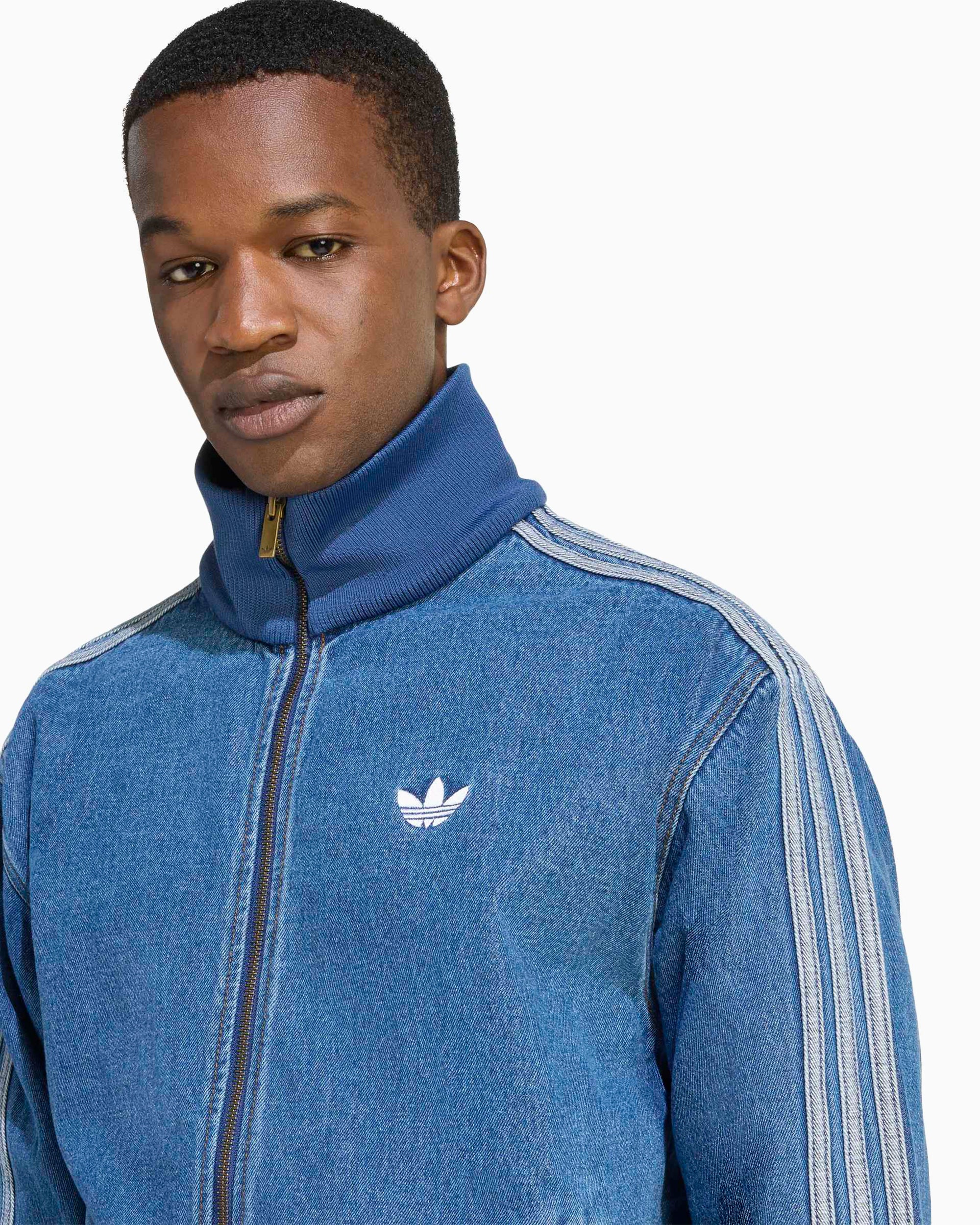 Jackets Coats adidas Originals Adicolor Denim Firebird Relaxed Men's Track Jacket - KD1517