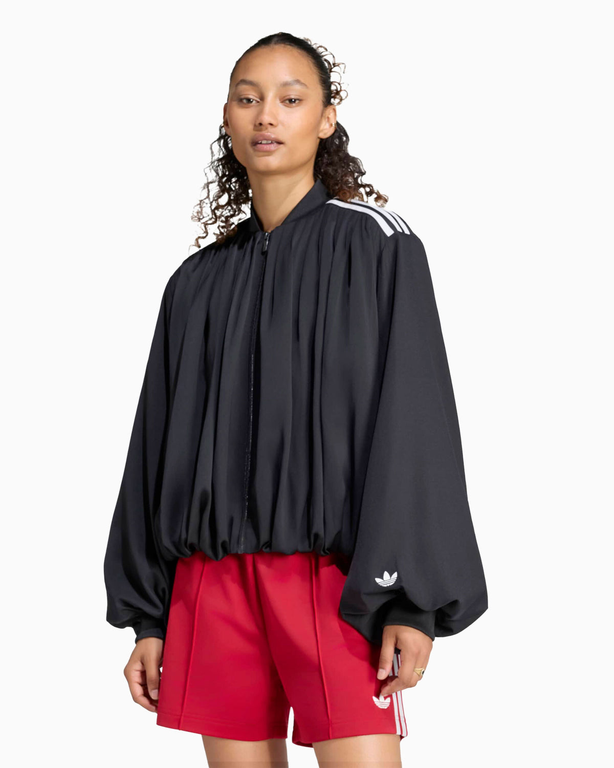 Jackets Coats adidas Originals Satin Pleat Oversize Women's Light Jacket - LG4081