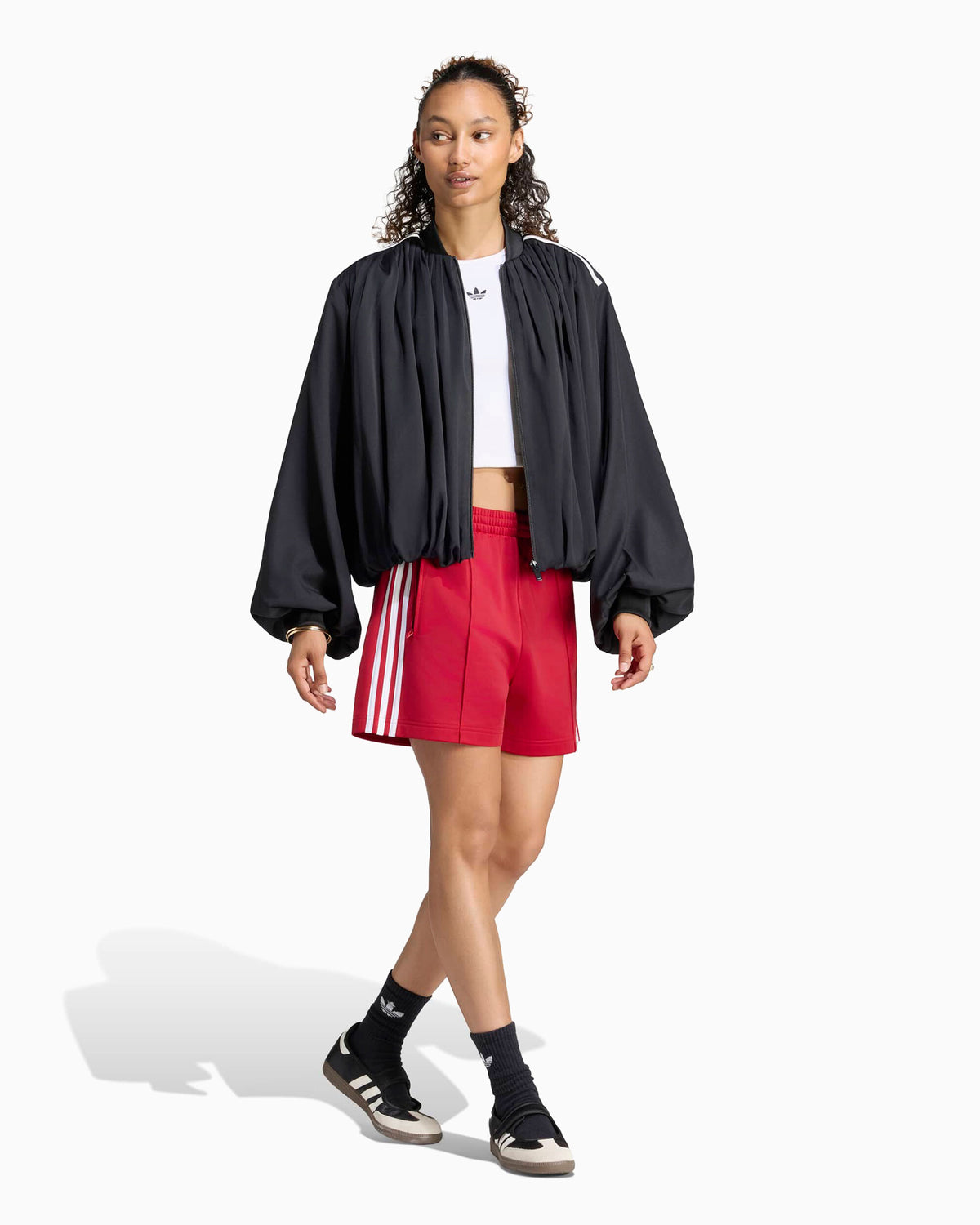 Jackets Coats adidas Originals Satin Pleat Oversize Women's Light Jacket - LG4081
