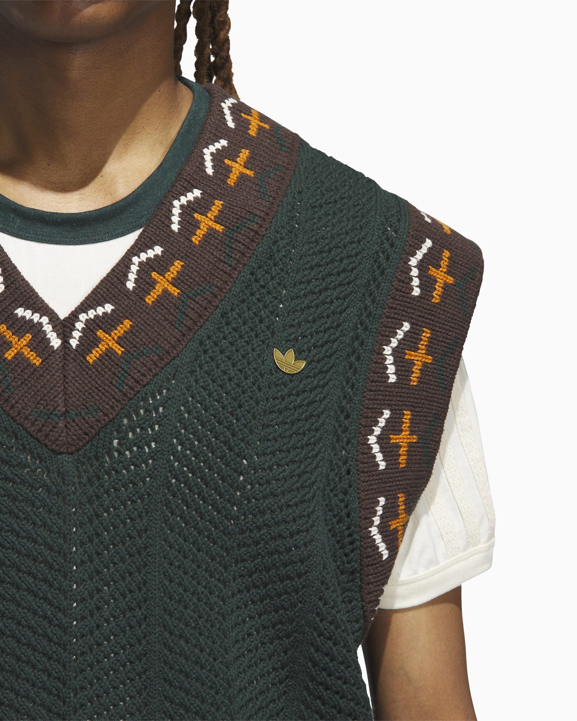 Jackets Coats adidas Originals x CLOT Crochet Unisex Vest - JP1606
