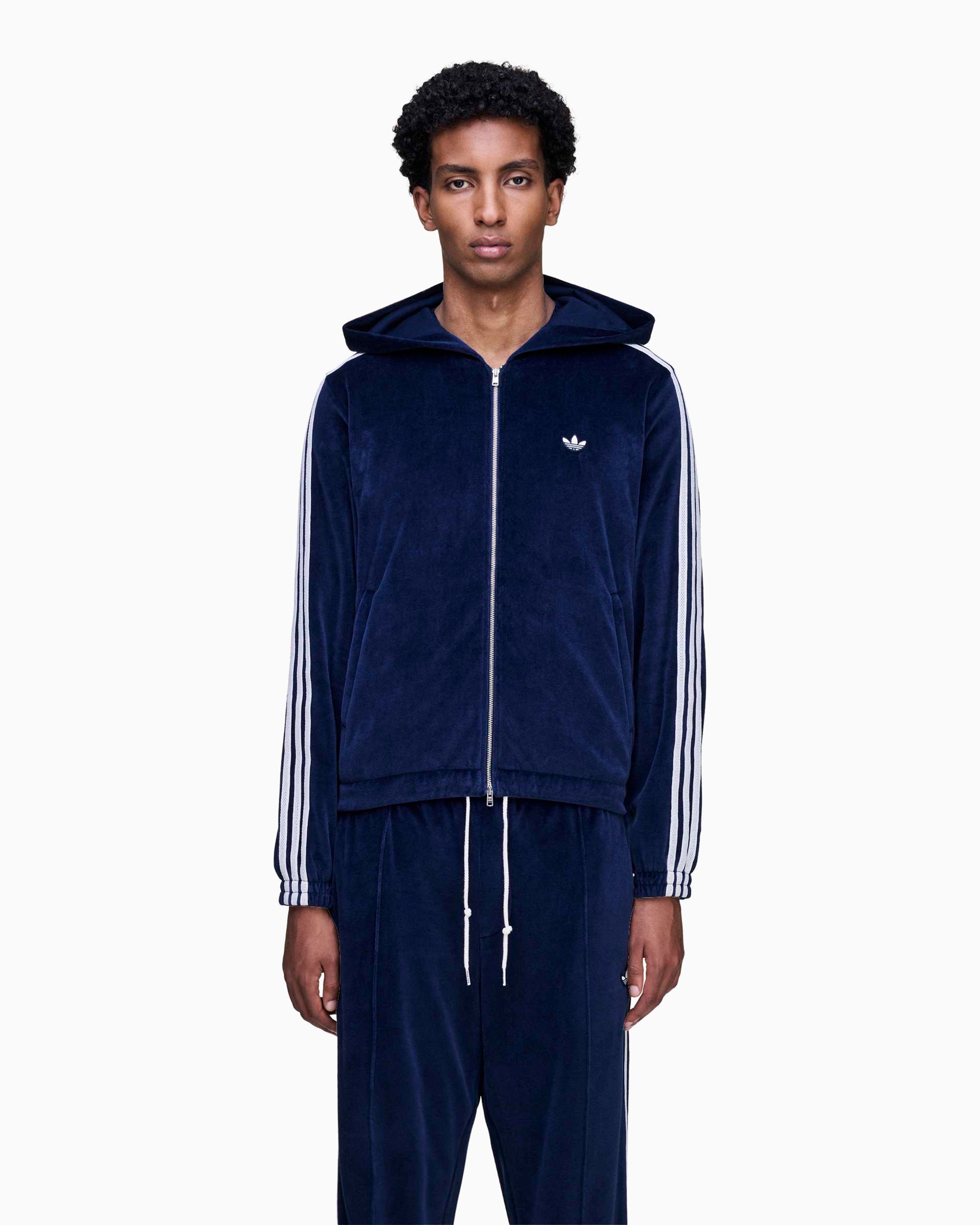Jackets Coats adidas Originals x Wales Bonner Velour Men's Track Jacket - KG3624