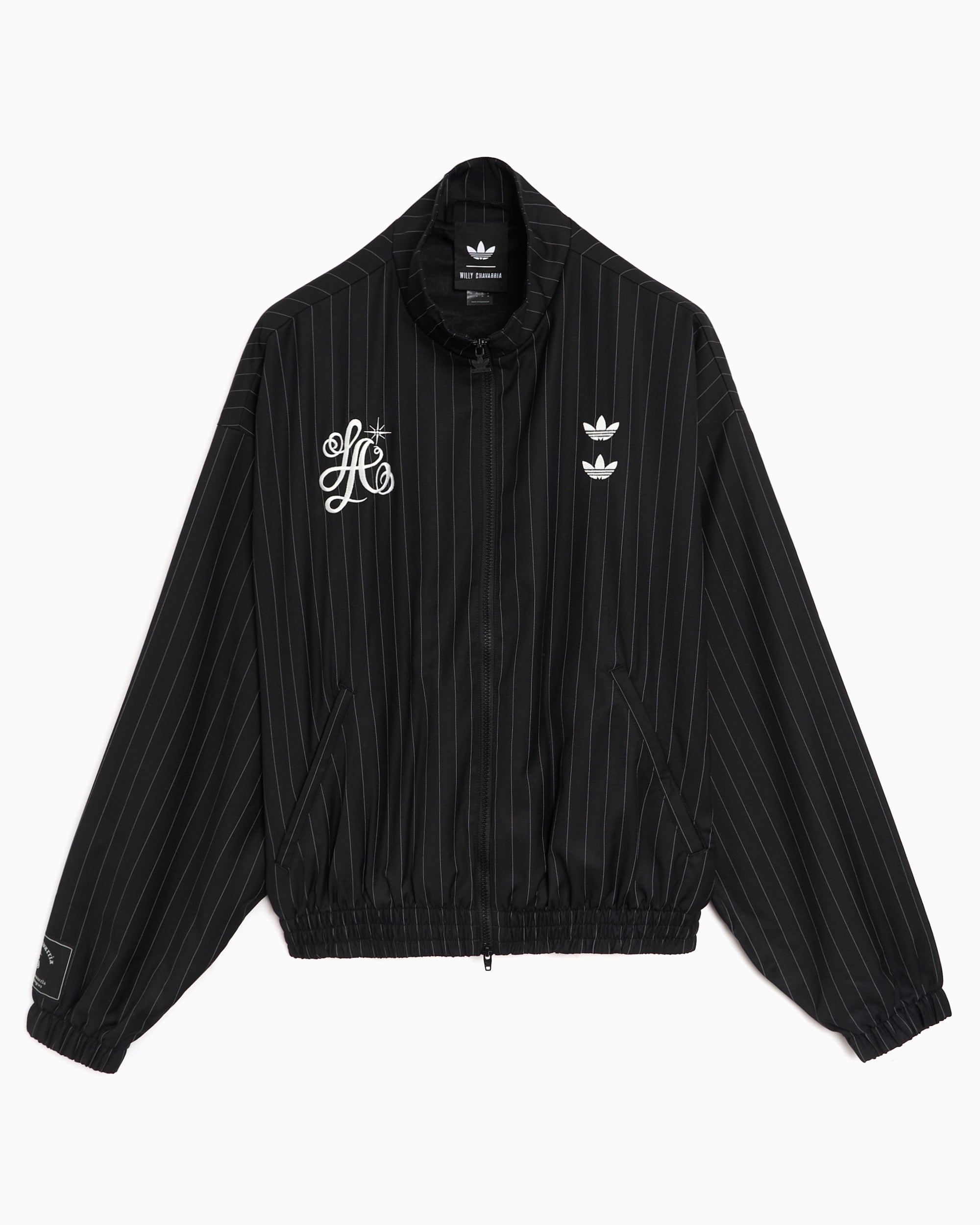 Jackets Coats adidas Originals x Willy Chavarria Pinstripe Striped Boxy Men's Track Jacket - KR8696