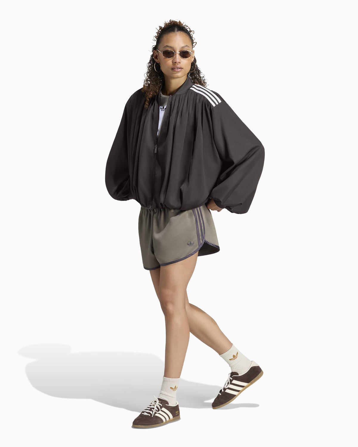 Jackets Coats adidas Satin Pleat Oversize Women's Light Jacket - LG3947