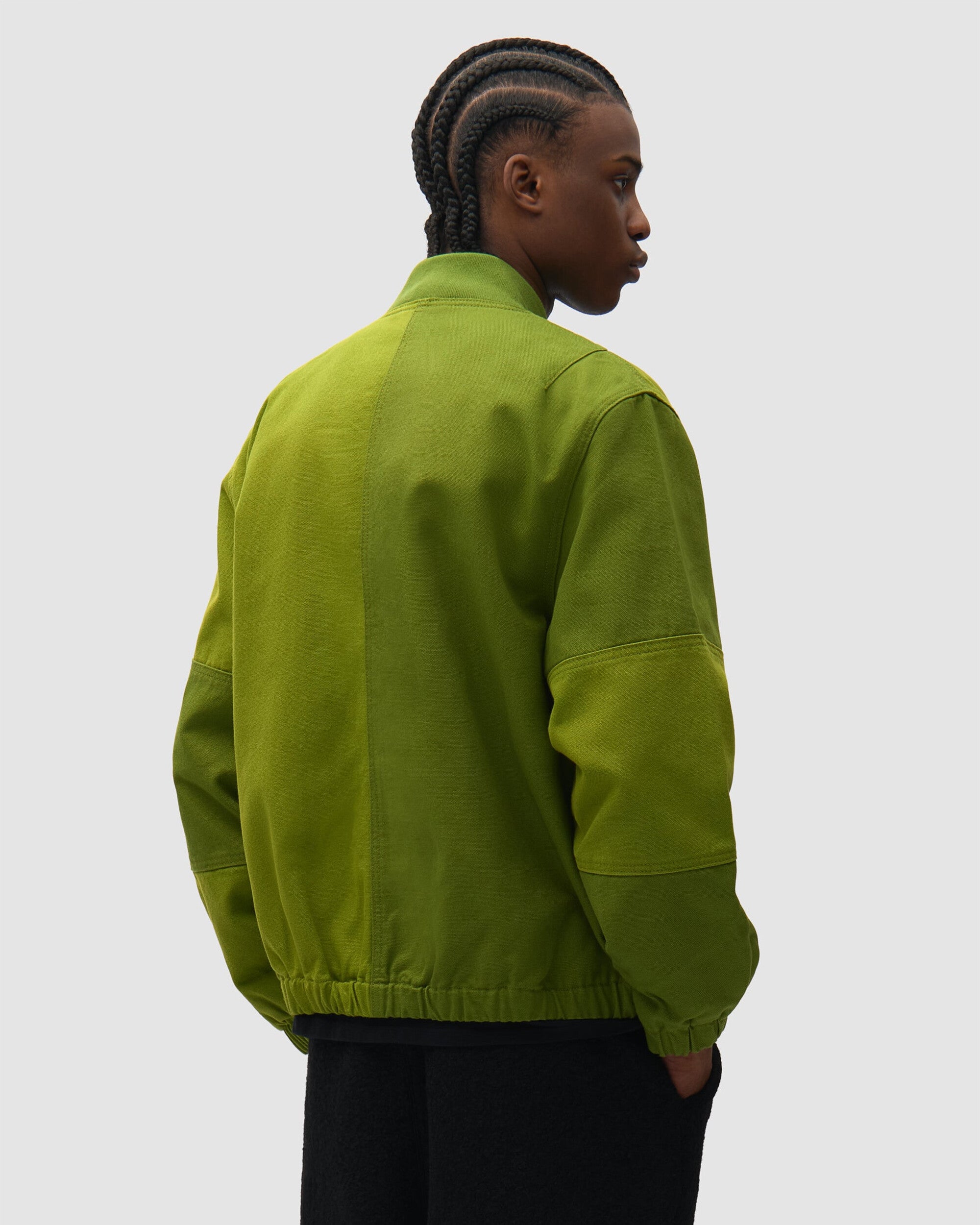 Jackets Coats Arte Antwerp Canvas Panel Logo Men's Bomber - AW26-197J-Green