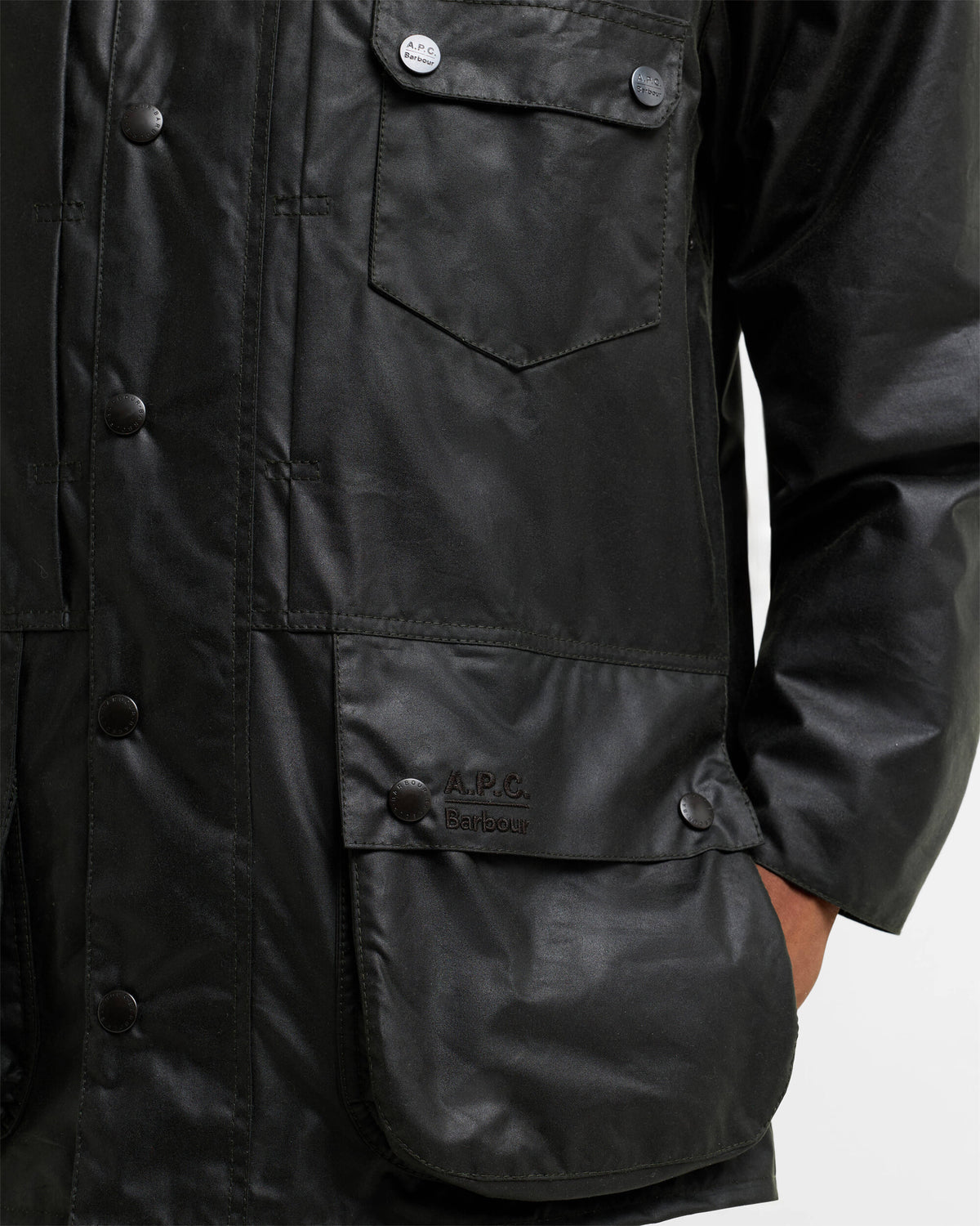 Jackets Coats Barbour x A.P.C Beaufort Relaxed Men's Rain Jacket - MWX2618SG91