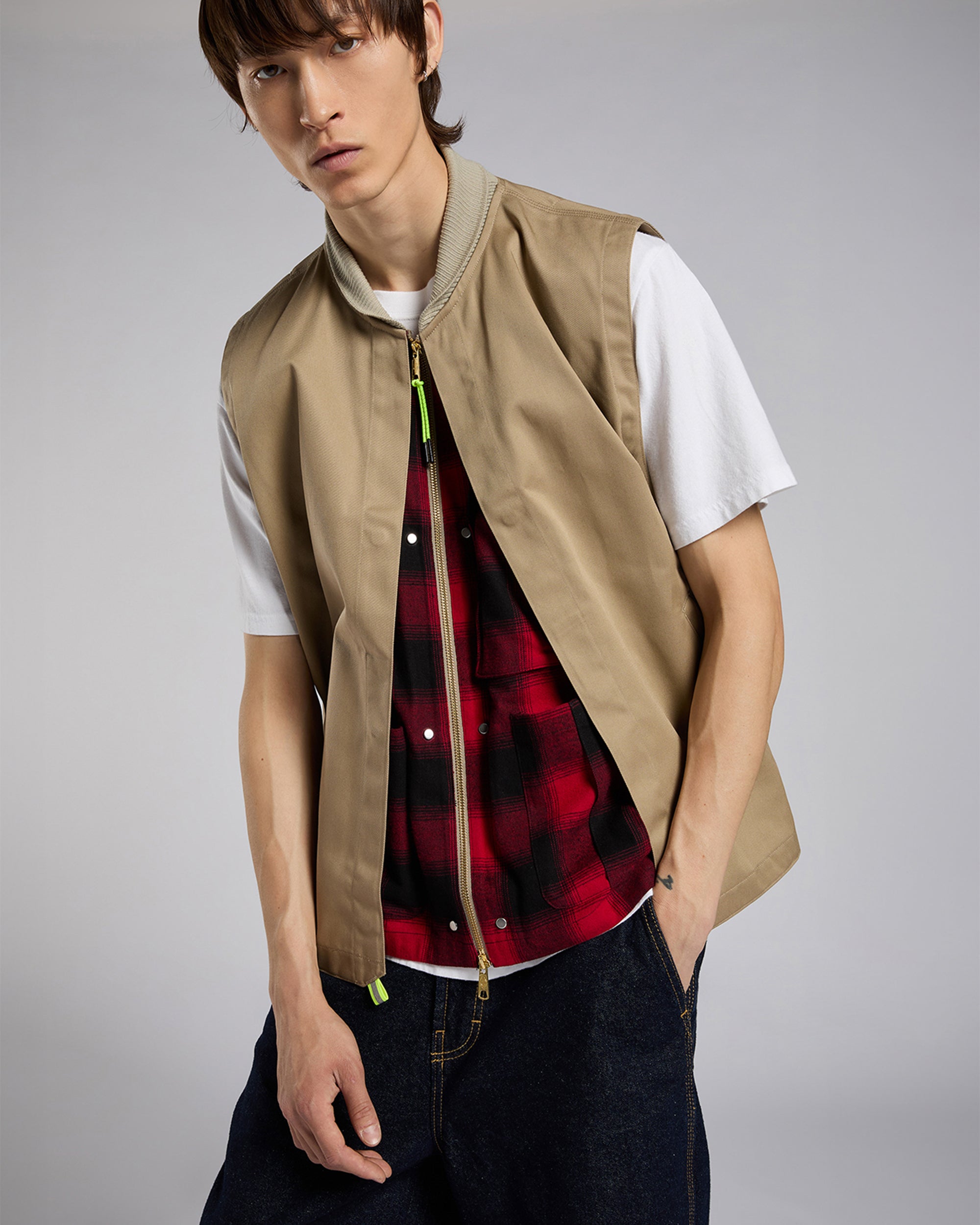 Jackets Coats Dickies x Tokyo Design Collective Men's Multi Function Eisenhower Vest Men's Vest - DK0A866Q0DS1