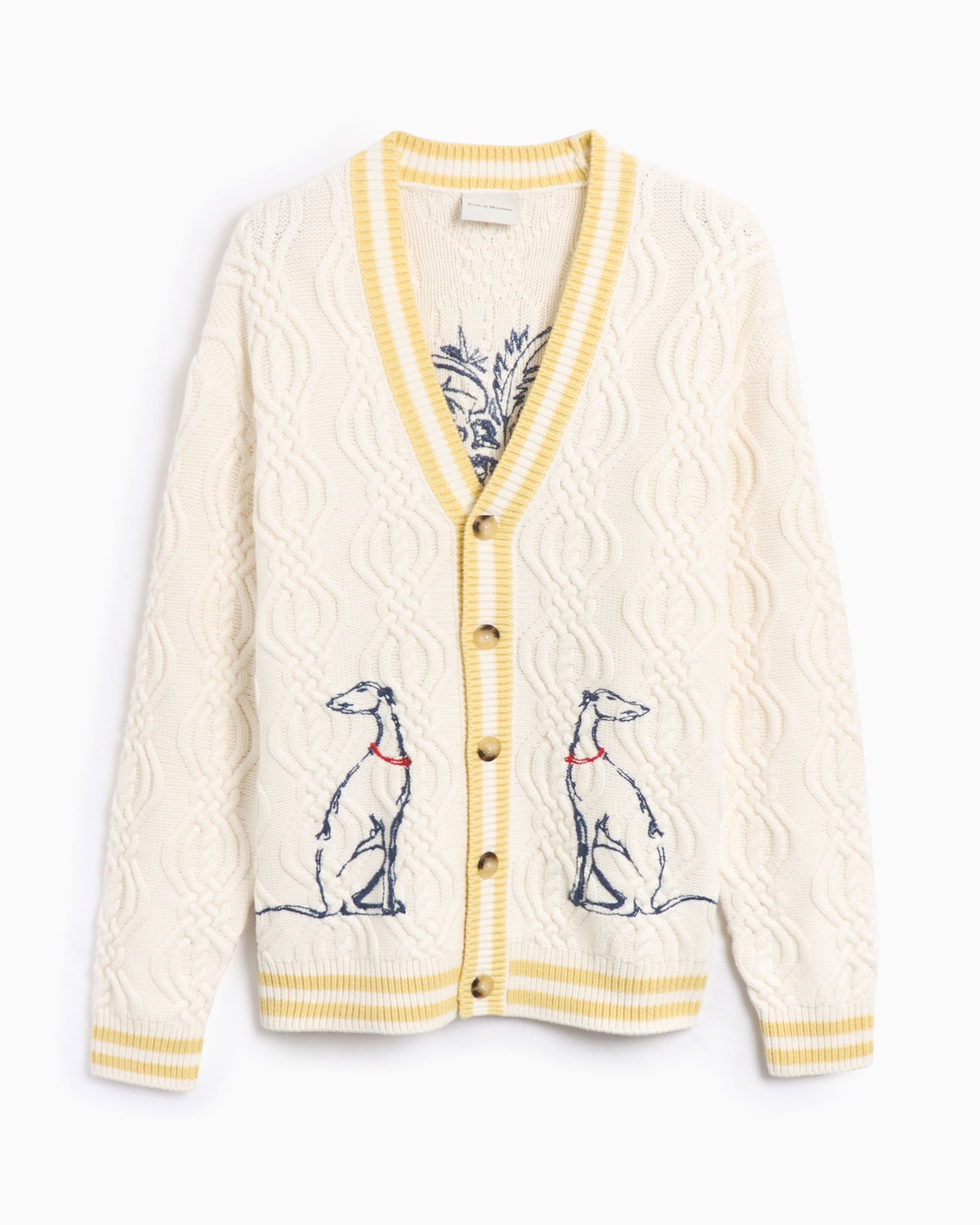Jackets Coats Drôle de Monsieur Medicis Men's Cardigan Relaxed Men's Cardigan - CA142-WO023-CM