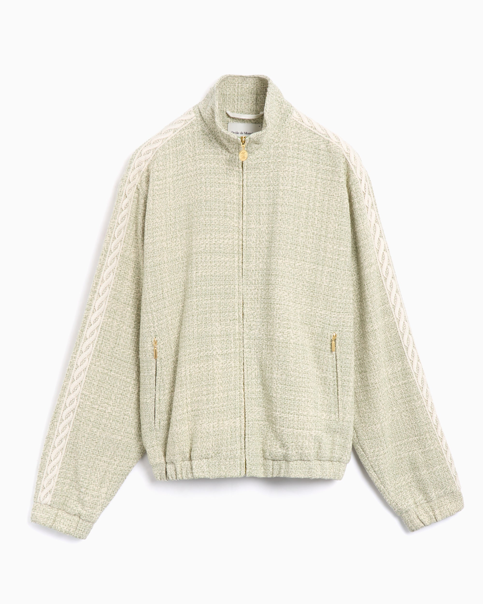 Jackets Coats Drôle de Monsieur Men's Tweed Jacket Relaxed Men's Track Jacket - JT214-CO186-LGN
