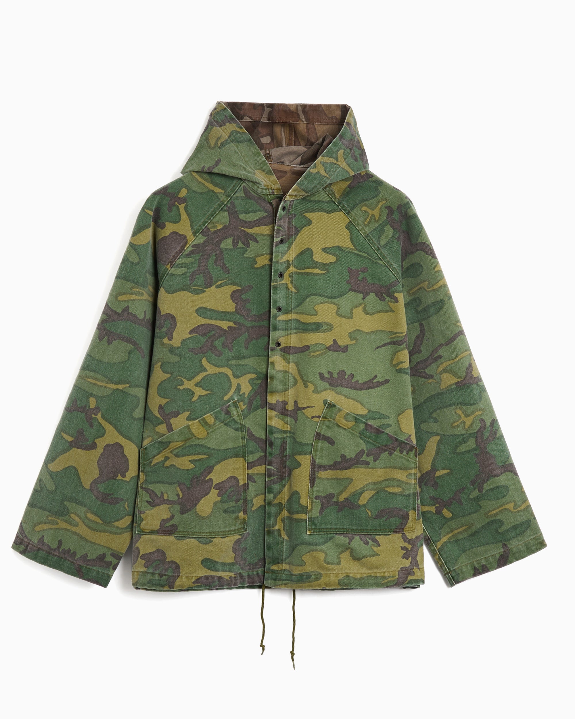 Jackets Coats Needles Camo Print Reversible Relaxed Men's Light Jacket - SX143-Camo