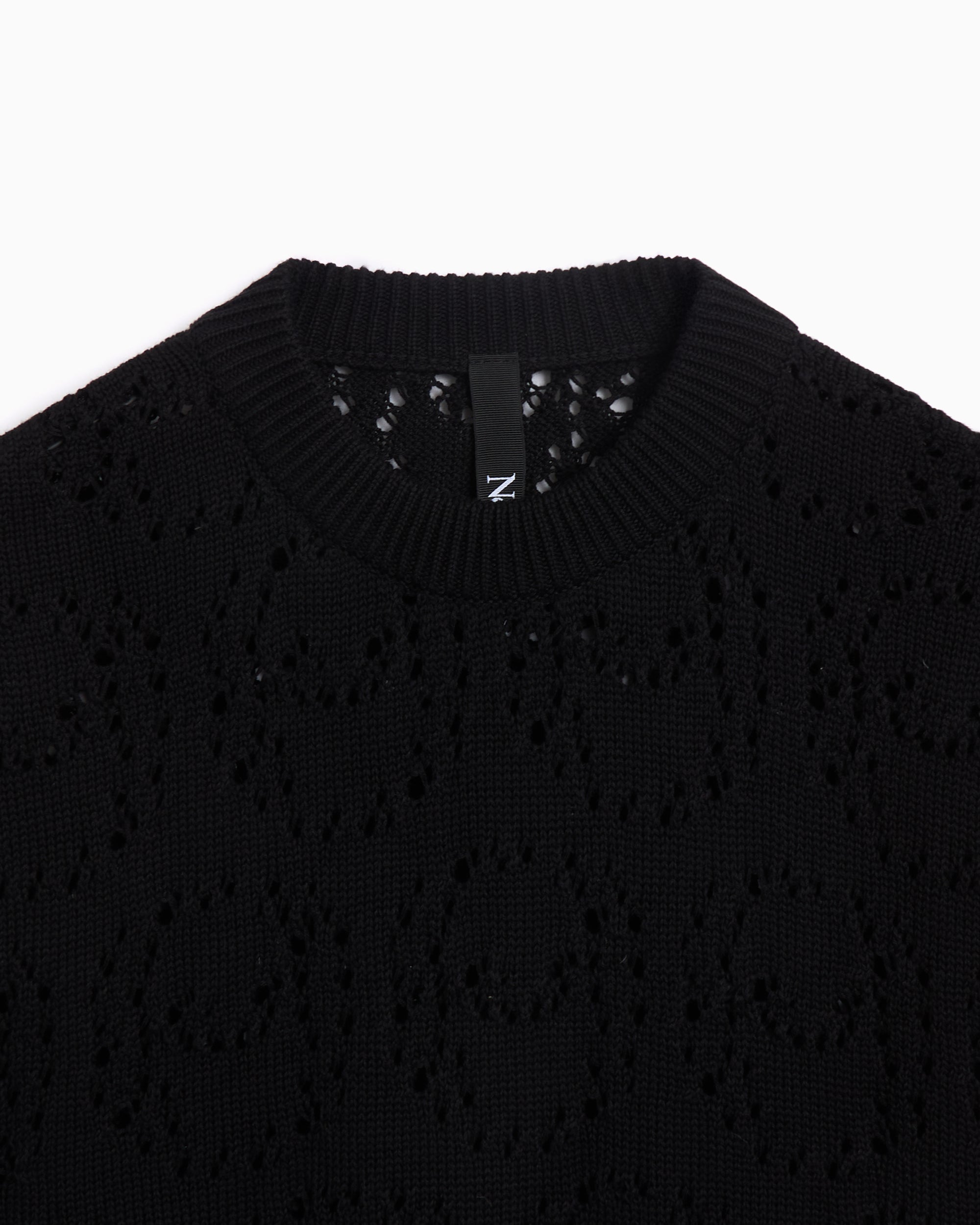 Jackets Coats No Problemo Alien-O Lace Men's Knitted Vest Men's Vest - NP4000703-BLK