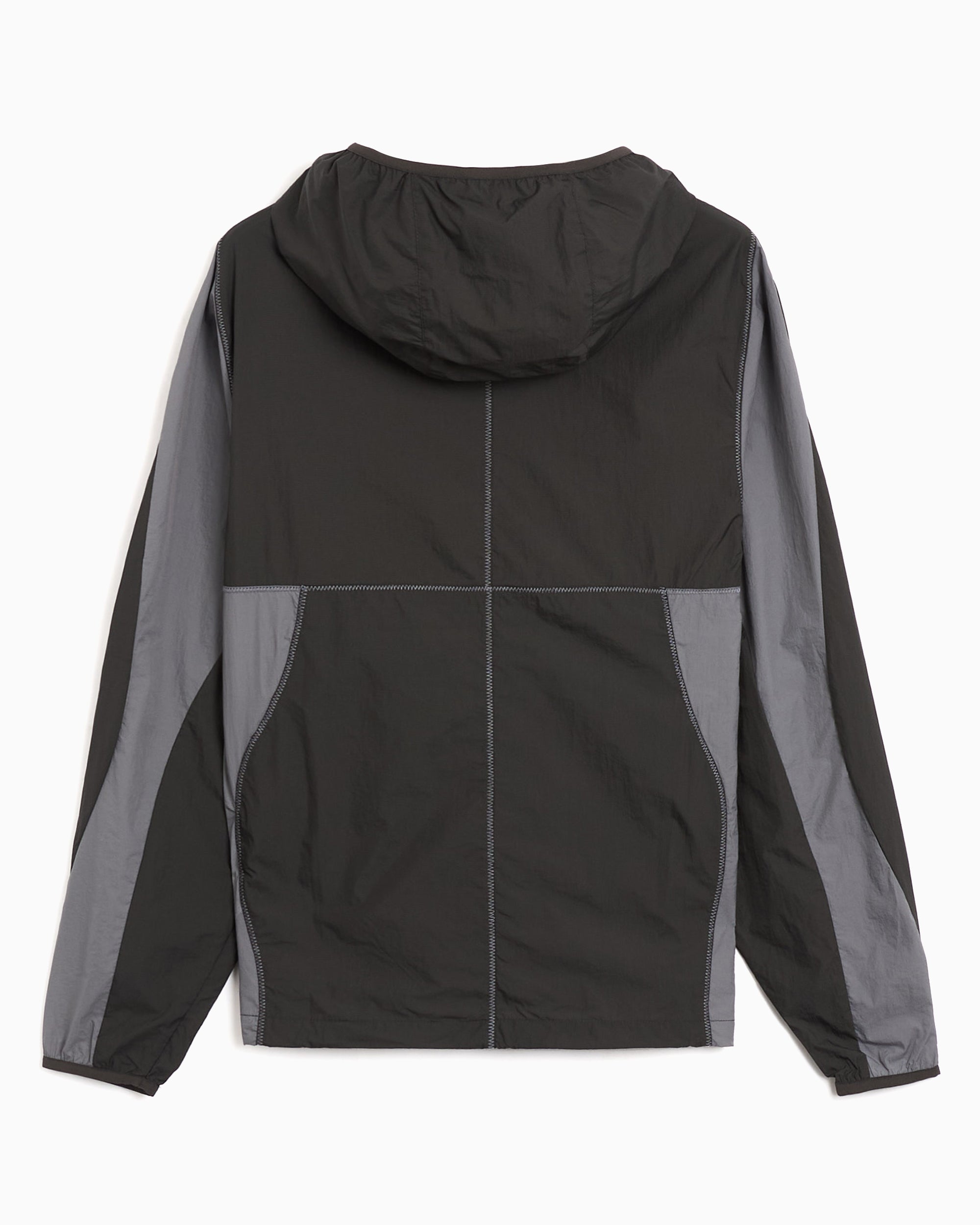 Jackets Coats SAN SAN GEAR Paneled Logo Men's Windbreaker - SG26SSOTJK101-BLACK