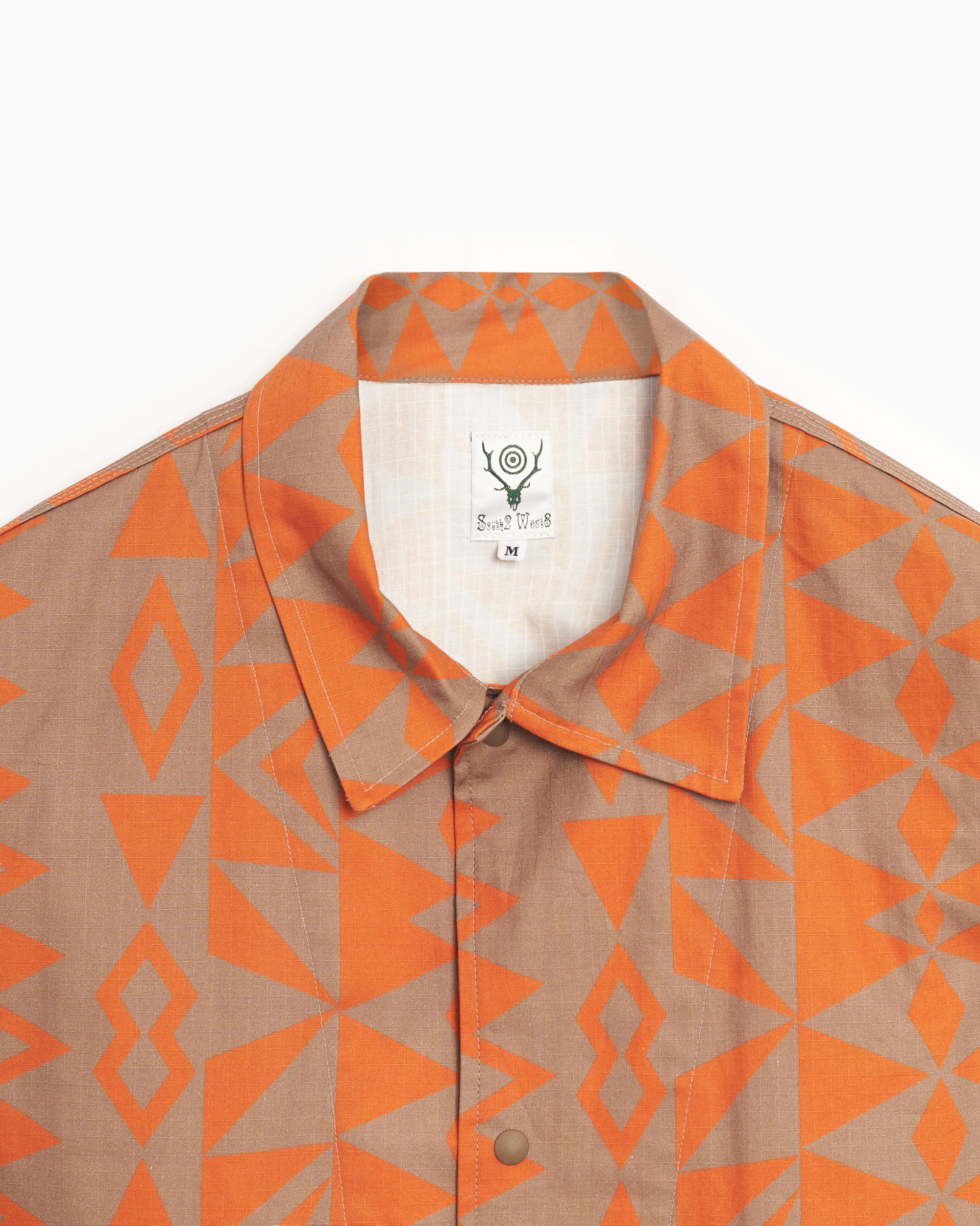 Jackets Coats South2 West8 Coach Graphic Relaxed Men's Light Jacket - QV547-A-Native ST