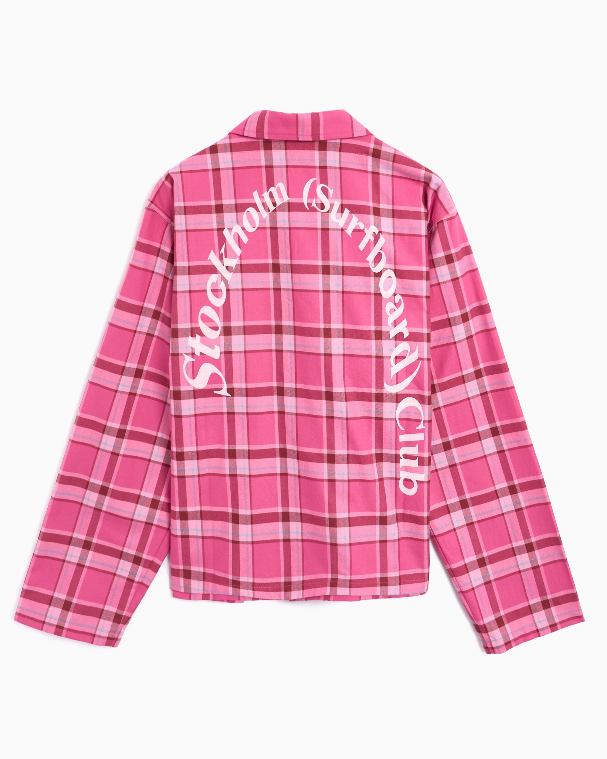 Jackets Coats Stockholm (Surfboard) Club Club Men's Overshirt Men's Overshirt - U4000165-Pink Check