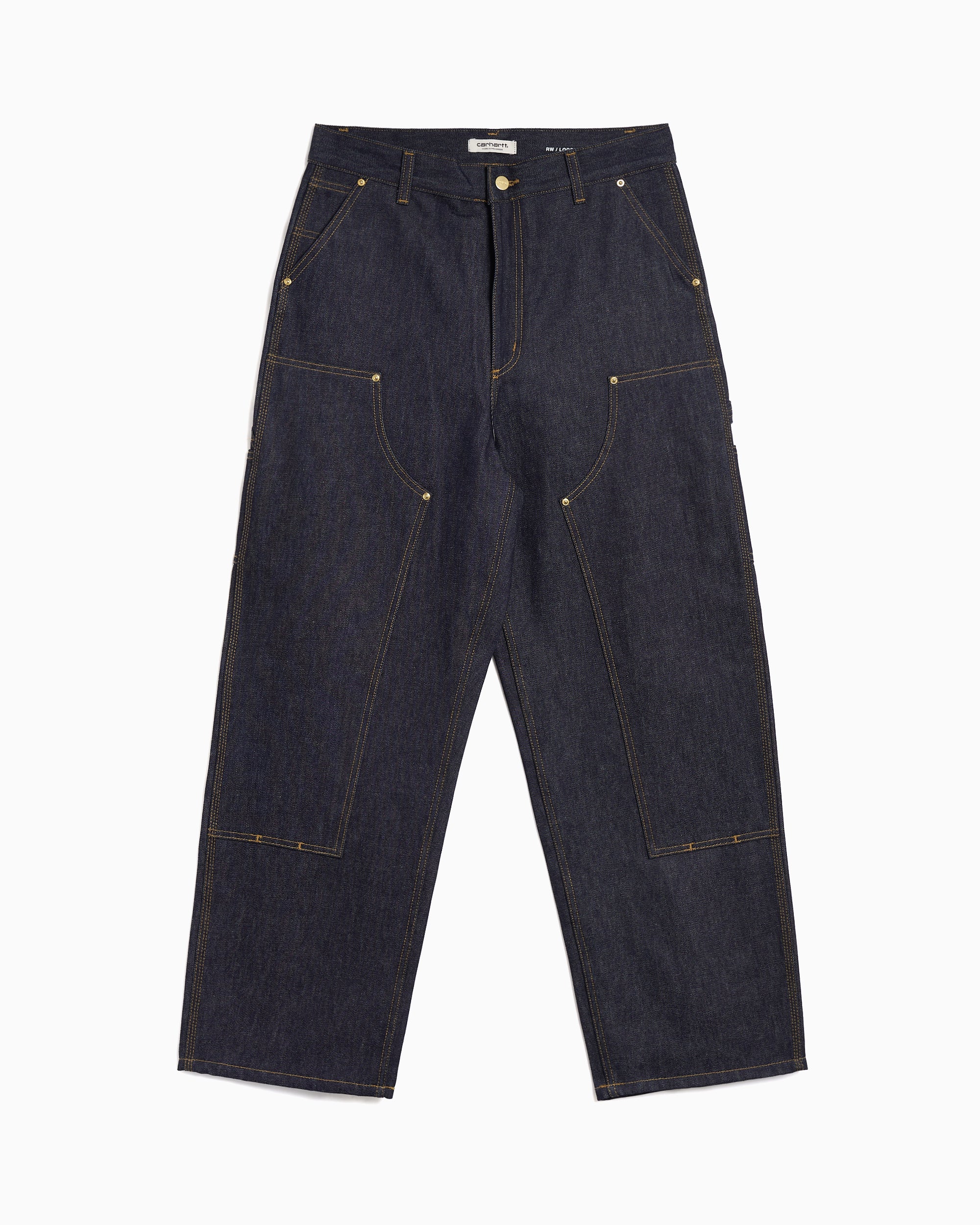 Jeans Carhartt WIP Brandon Double Knee Relaxed Women's Jeans - I036323-0101