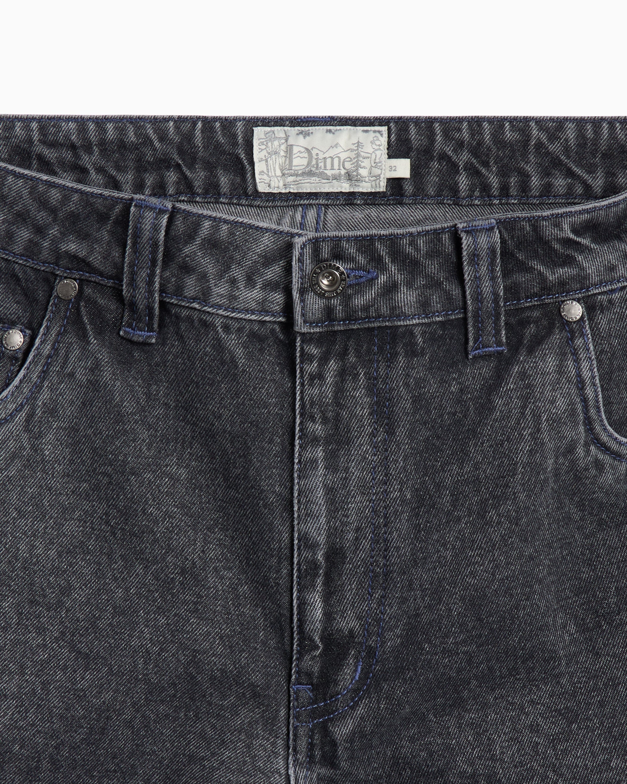Jeans Dime MTL Classic Men's Baggy Denim Pants Men's Jeans - DIMEHO2415BLK
