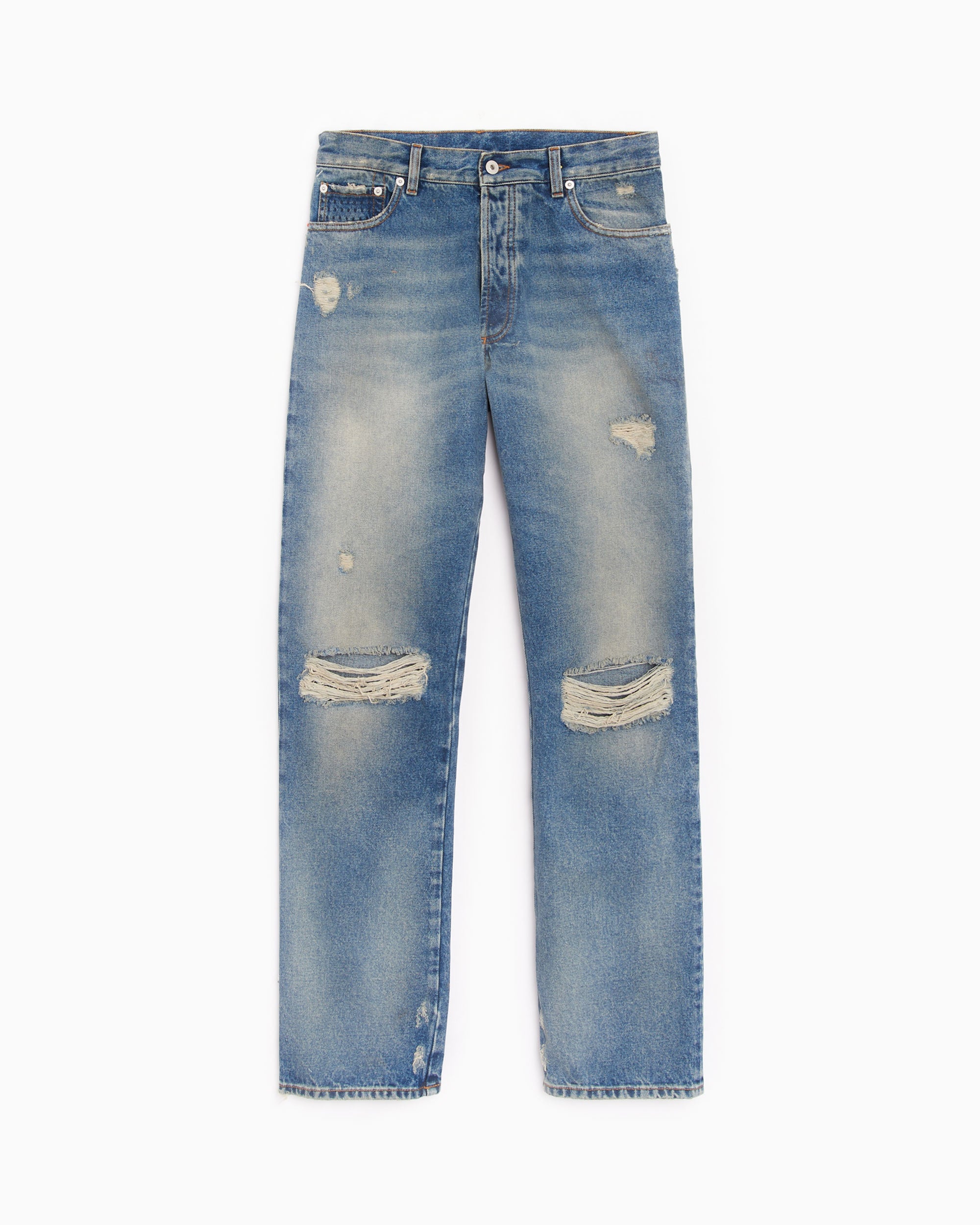 Jeans Heron Preston Distressed Regular Men's Pants Men's Jeans - HMYA011F22DEN0034000
