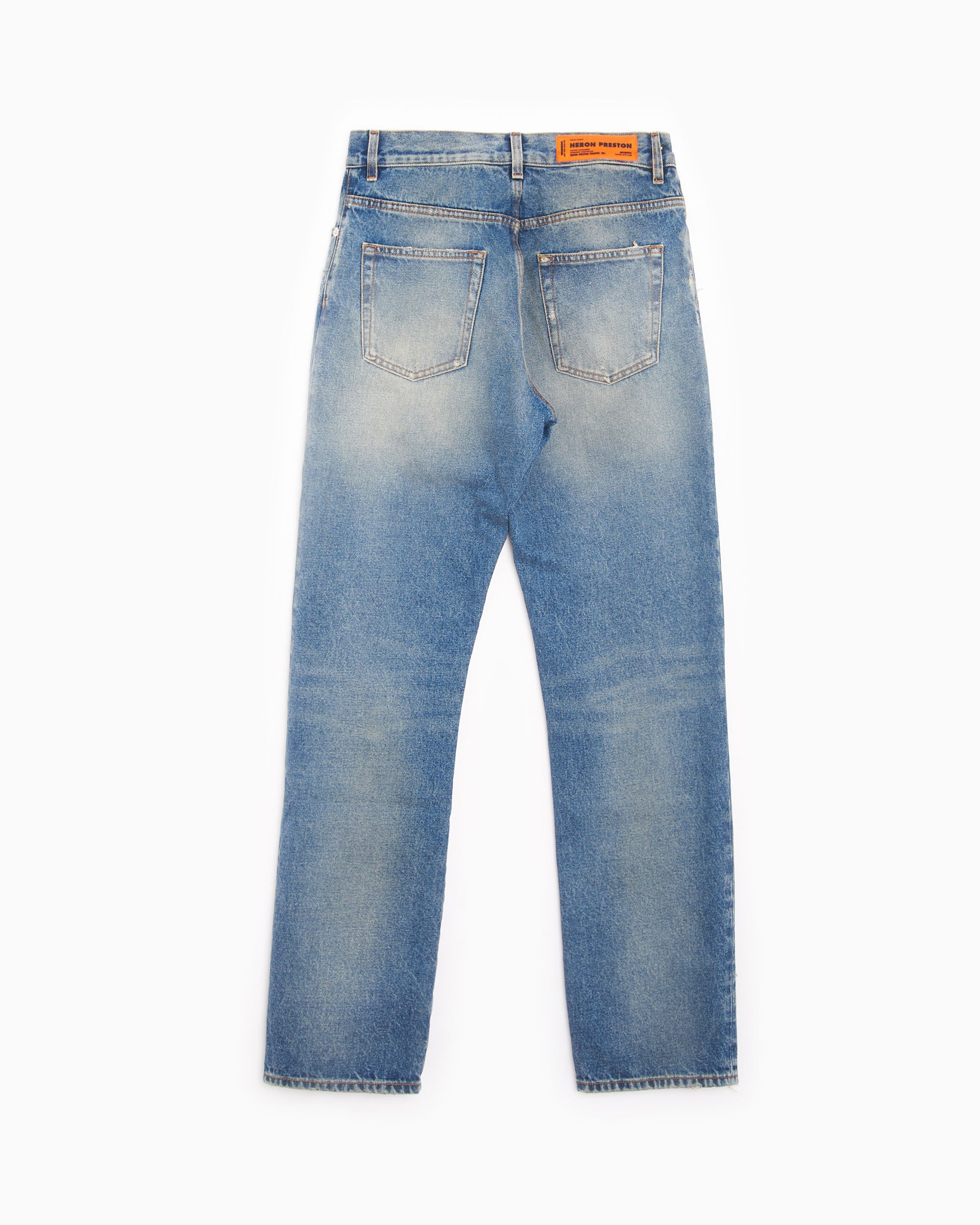 Jeans Heron Preston Distressed Regular Men's Pants Men's Jeans - HMYA011F22DEN0034000