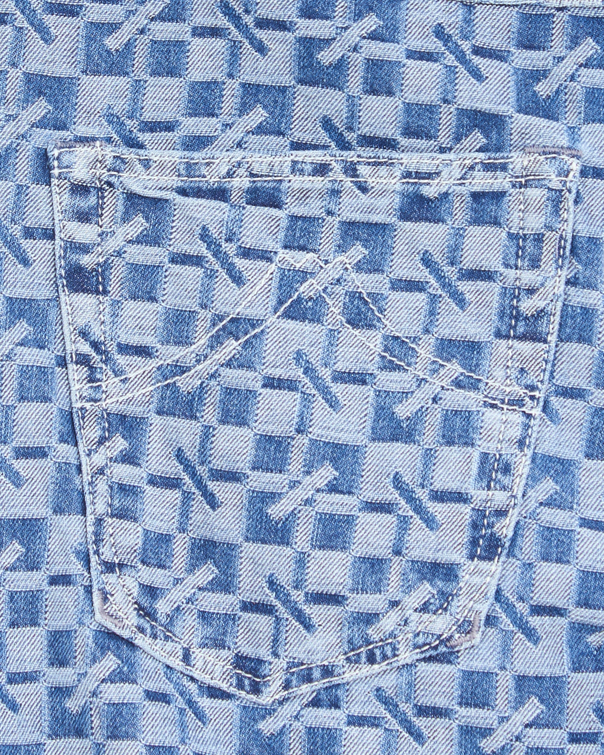 Jeans Kenzo "Kenzogram" Straight Men's Jeans - FG65DP4277J4-DT