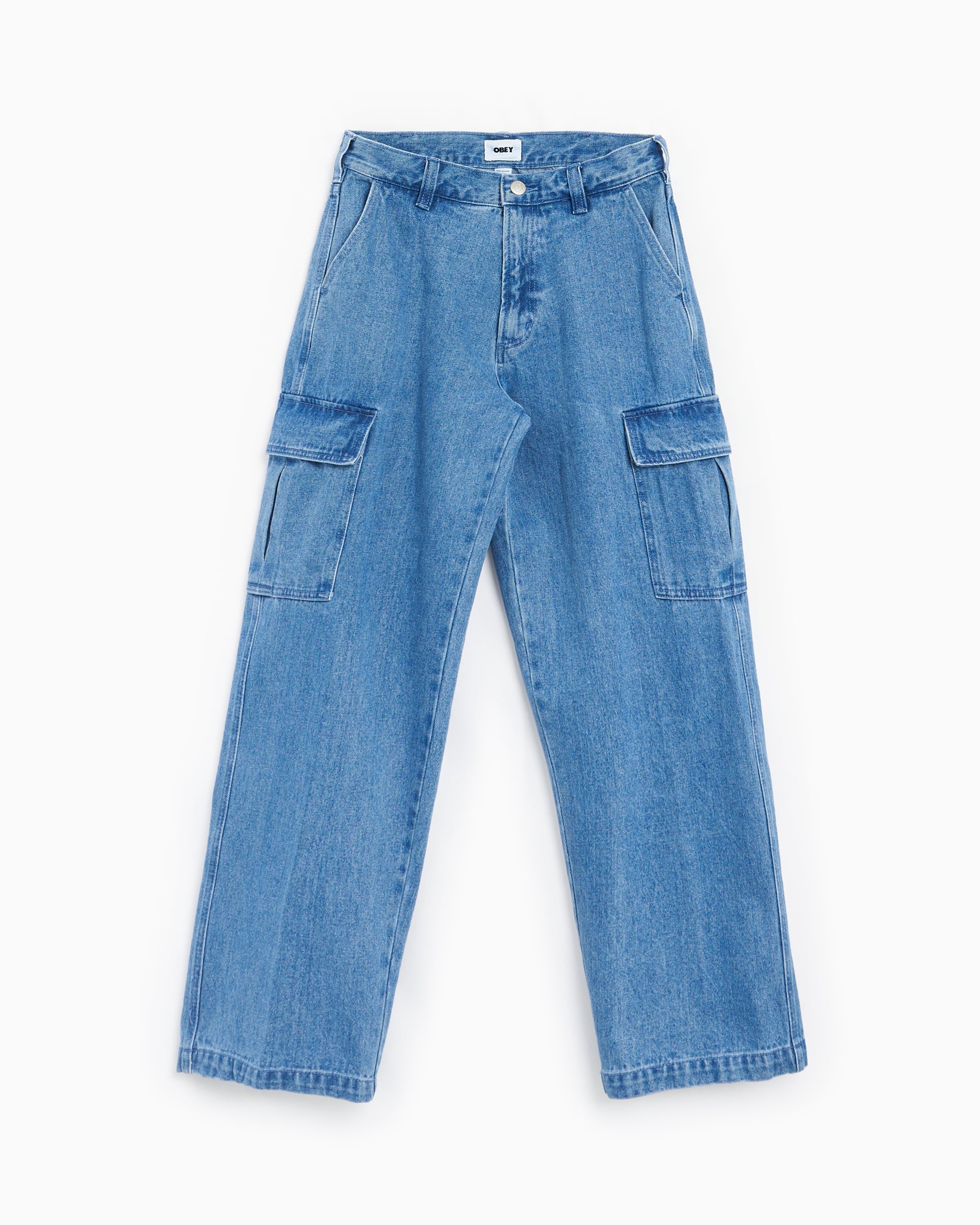 Jeans OBEY Clothing Big Wig Men's Cargo Denim Pants Men's Cargo Jeans - 142010094-LIN