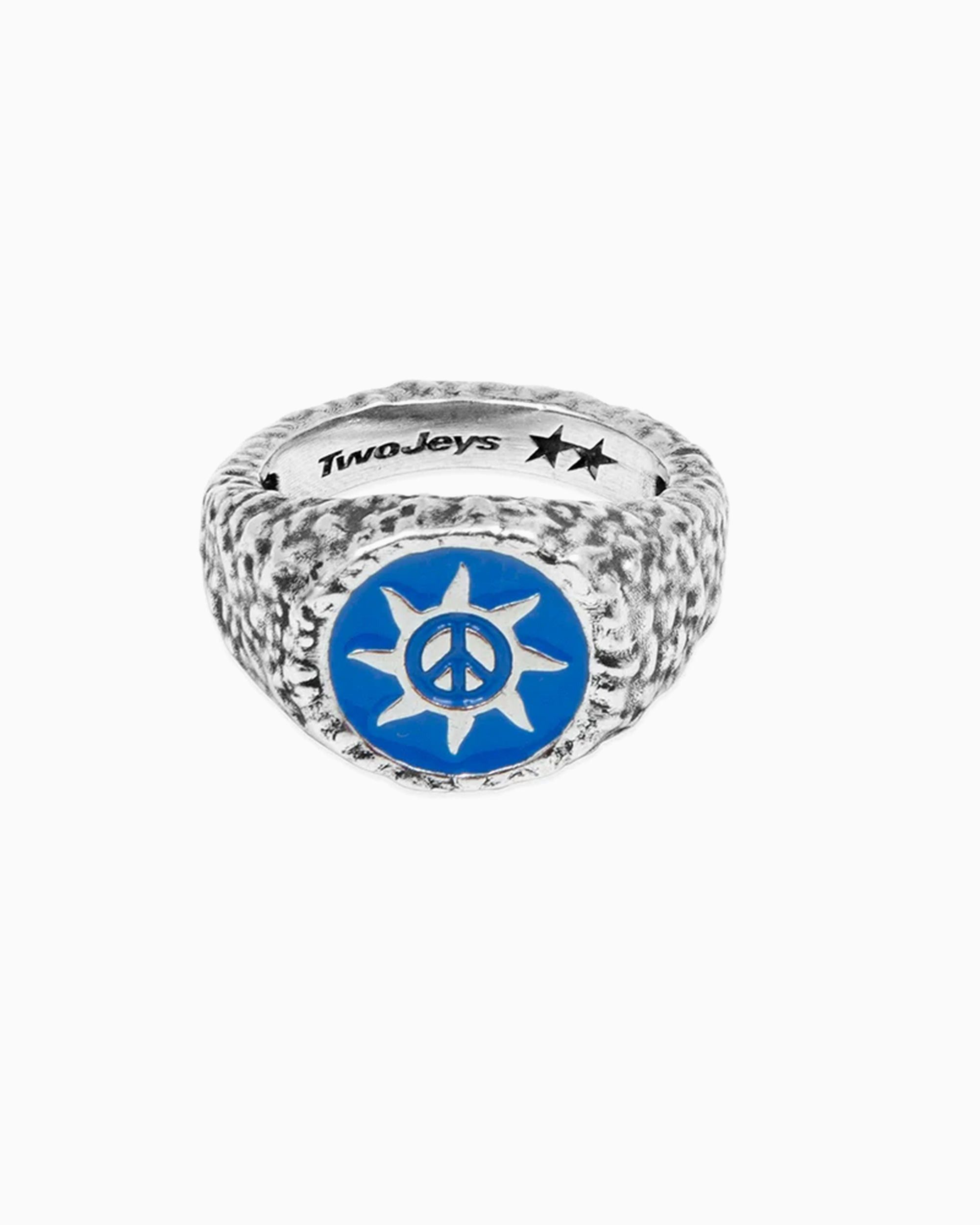 Jewelry TwoJeys Enameled Peace Out Unisex Ring - 312526400