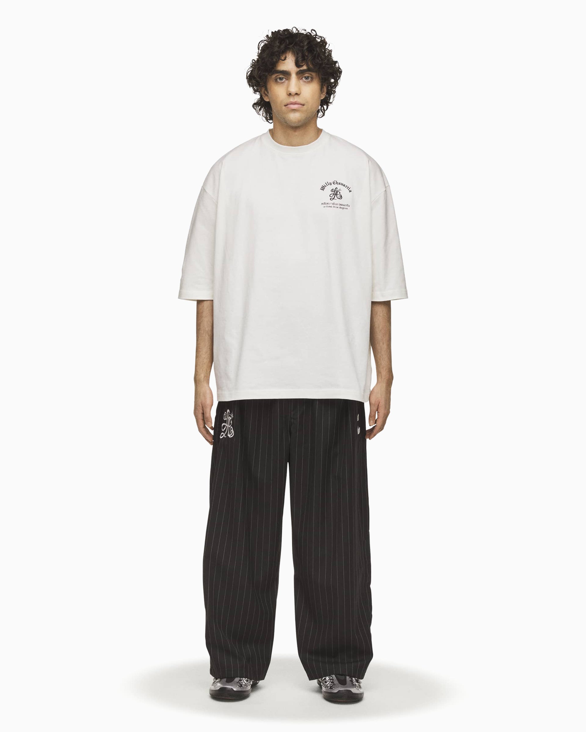 Pants adidas Originals x Willy Chavarria Pinstripe Relaxed Men's Track Pants - KR8688