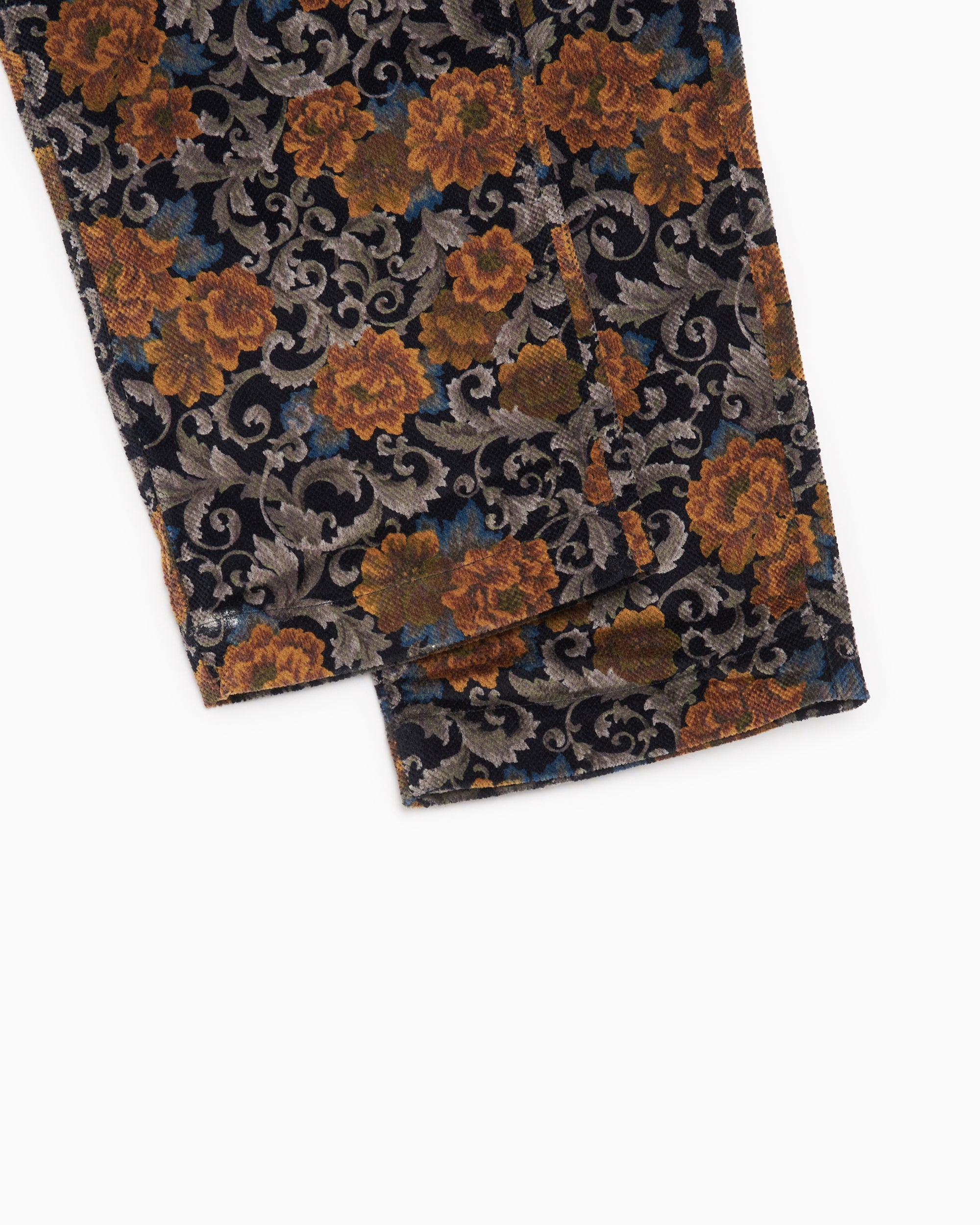 Pants Advisory Board Crystals Abc. Floral Jacquard Men's Work Pants Men's Pants - ABCFW23FJWP-Black/Gold
