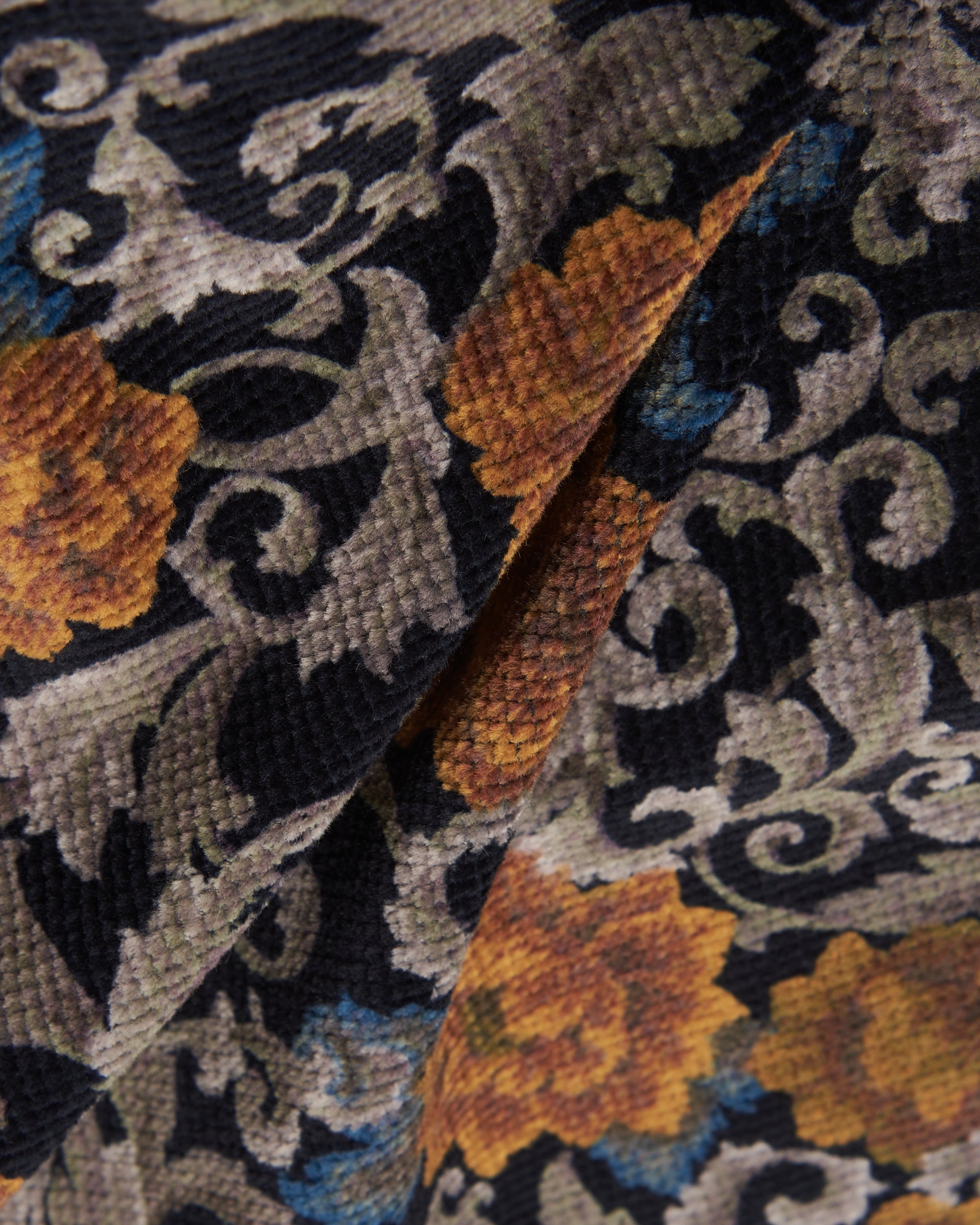 Pants Advisory Board Crystals Abc. Floral Jacquard Men's Work Pants Men's Pants - ABCFW23FJWP-Black/Gold