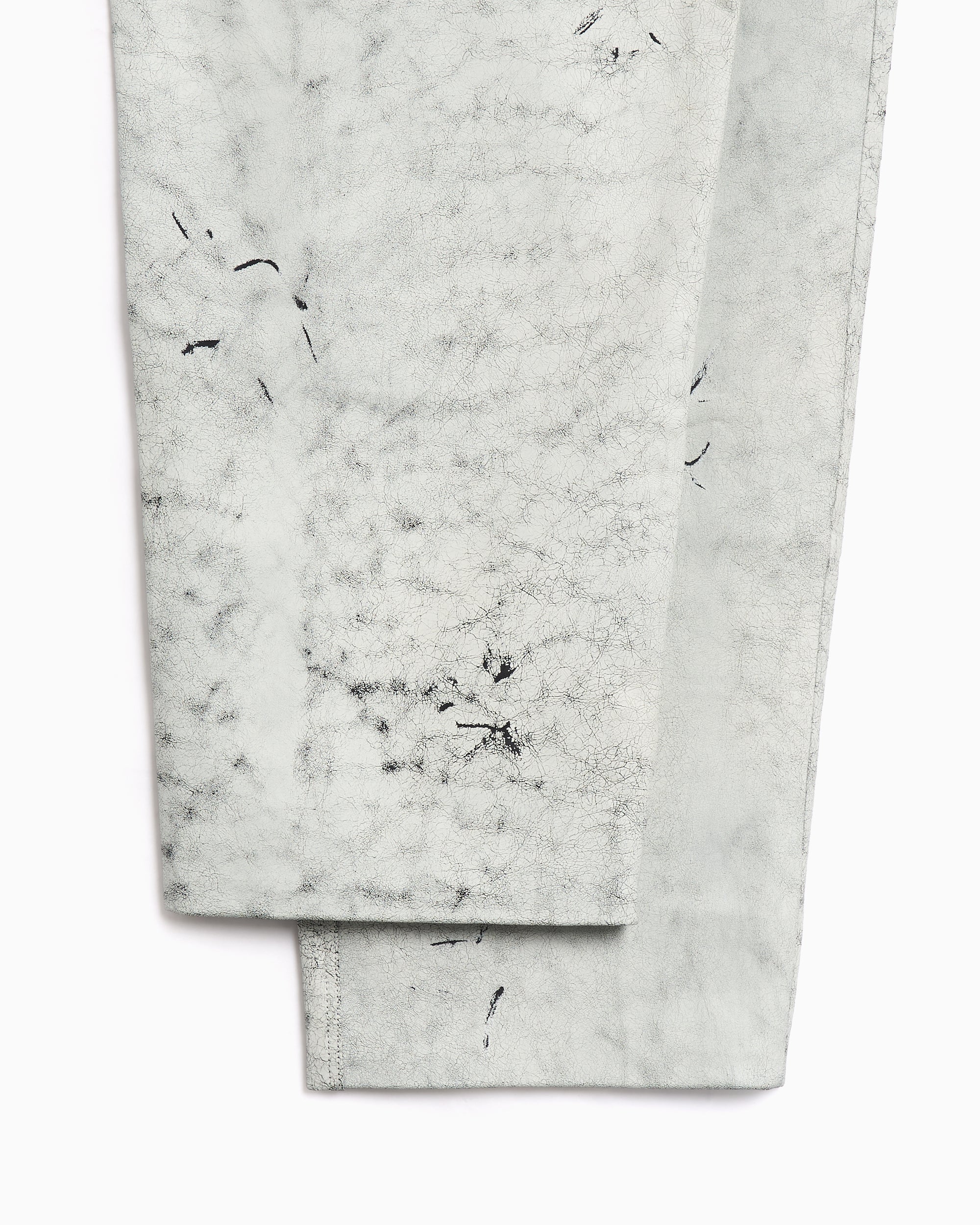Pants Arte Antwerp Cracked Leather Men's Baggy Pants - AW25-118P.1-White