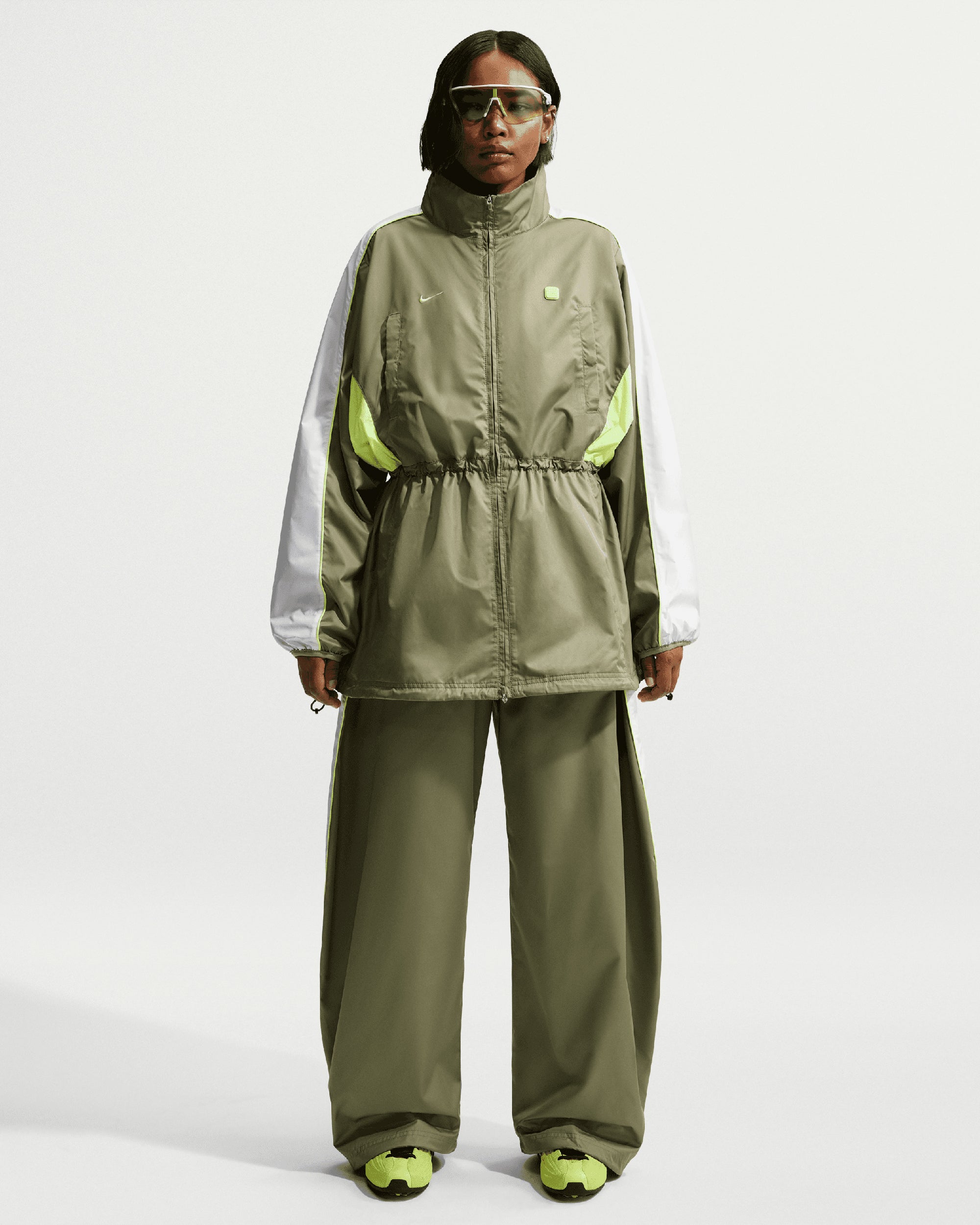 Pants Nike Sportswear Shox Woven Water-Resistant Relaxed Women's Baggy Pants - IO2243-328