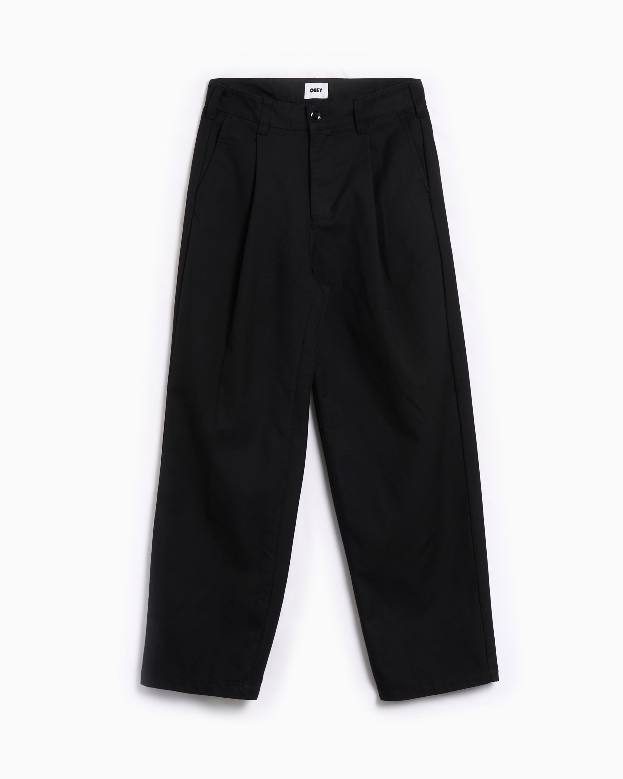 Pants OBEY Clothing Armel Relaxed Men's Chino Pants - 142020261-BLK