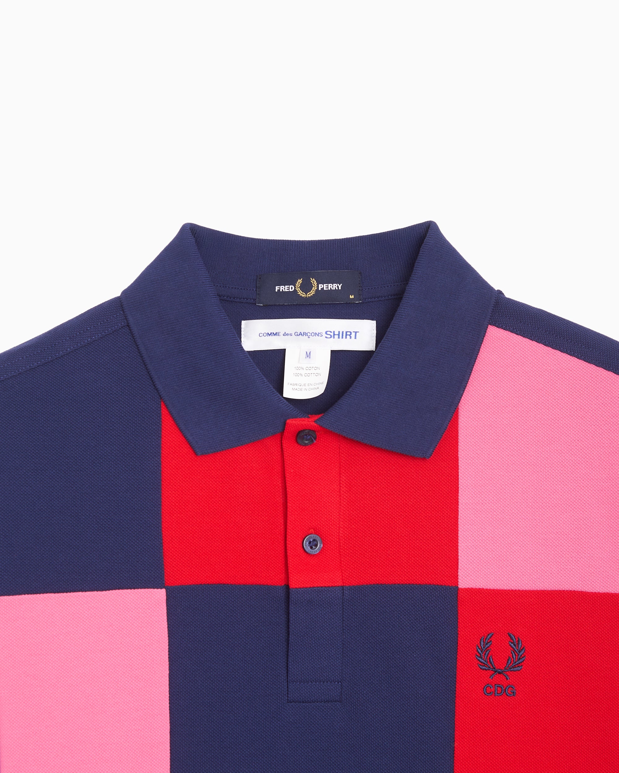 Polo shirts Comme Des Garçons Shirt x Fred Perry Plaid Men's Polo Shirt - FQ-T501-S26-1