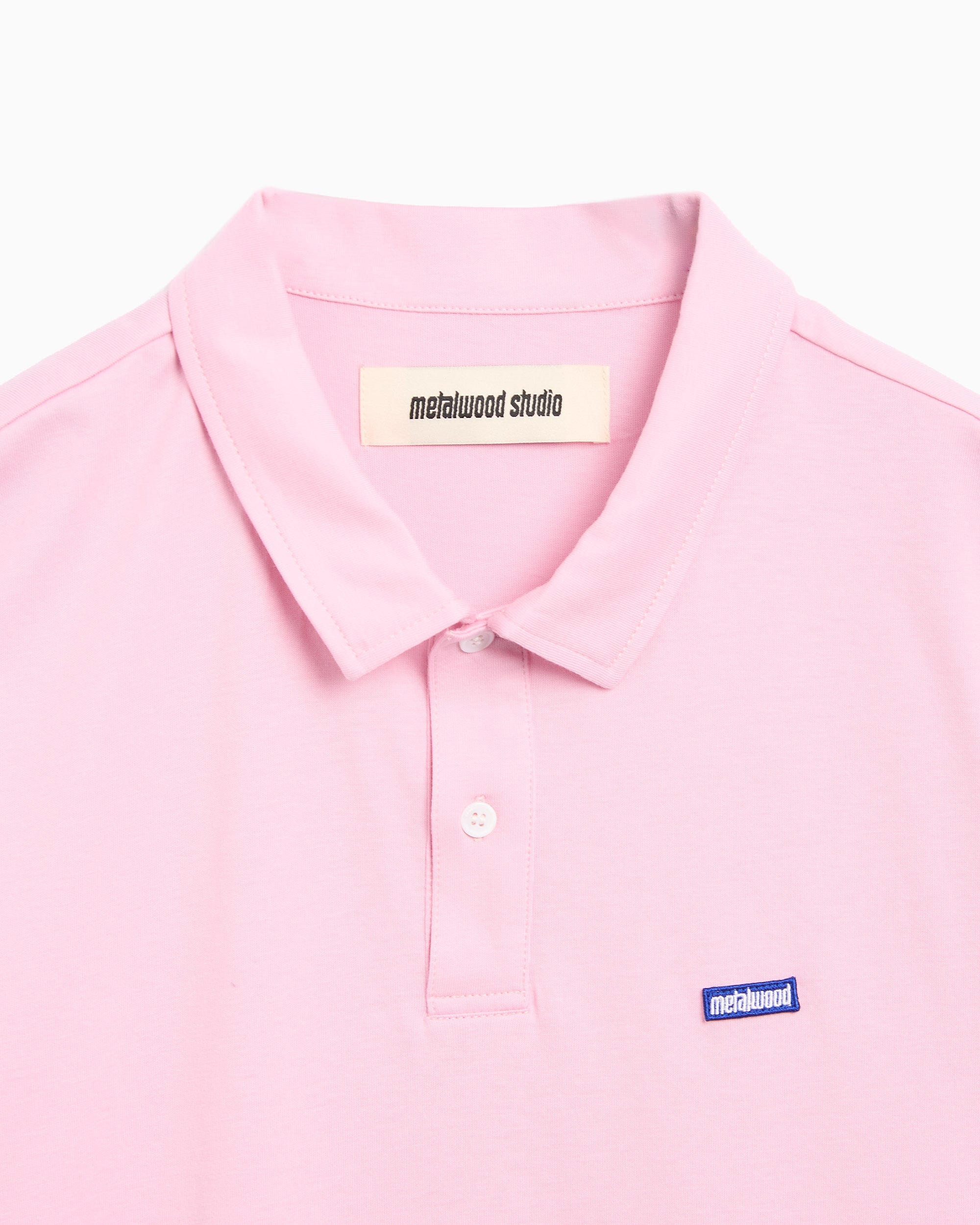 Polo shirts Metalwood Mini Metal Logo Men's Polo Men's Polo Shirt - MWS24-04-02-PNK