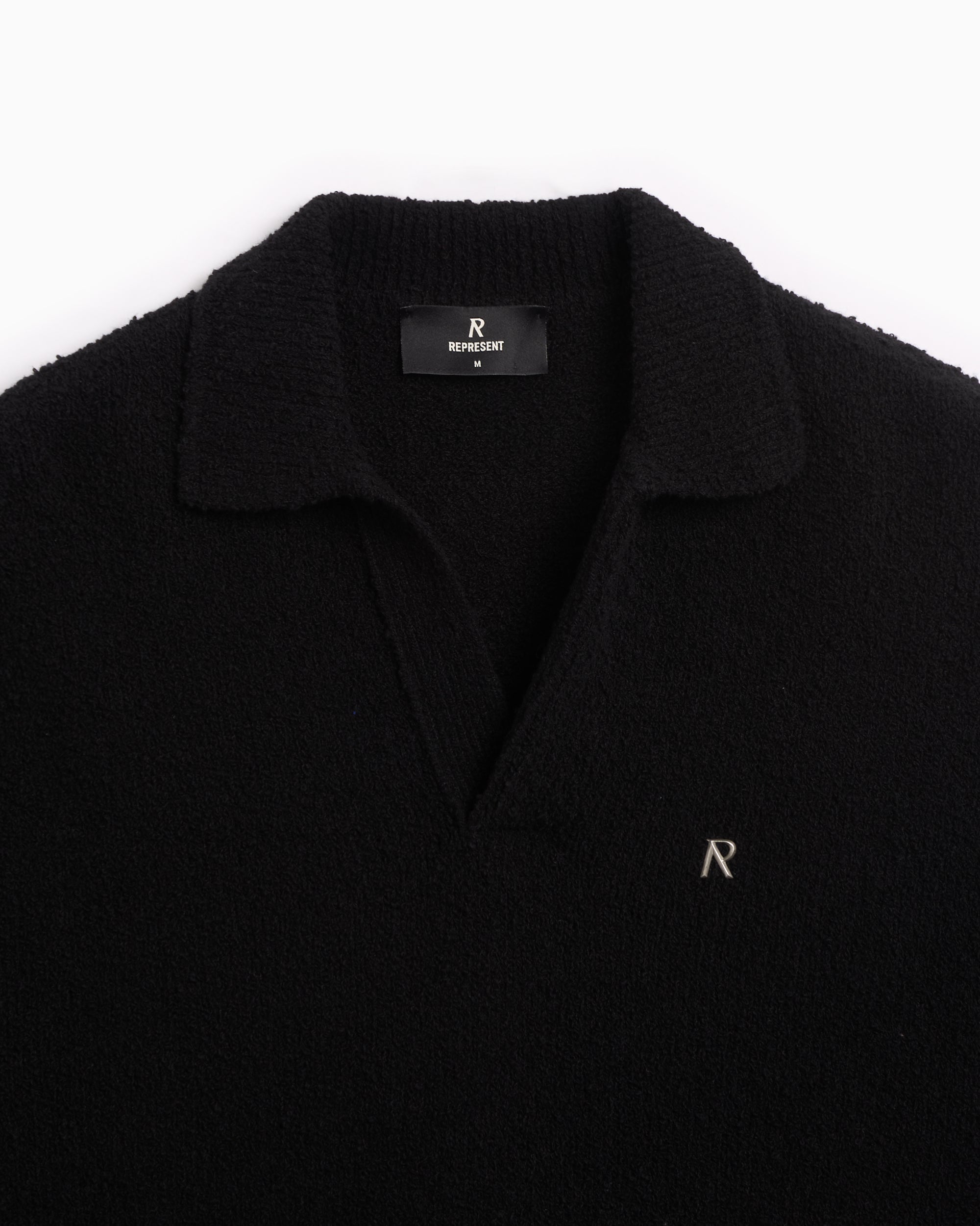 Polo shirts REPRESENT CLO REPRESENT Boucle Men's Textured Knit Polo Men's Polo Shirt - MLM305-01