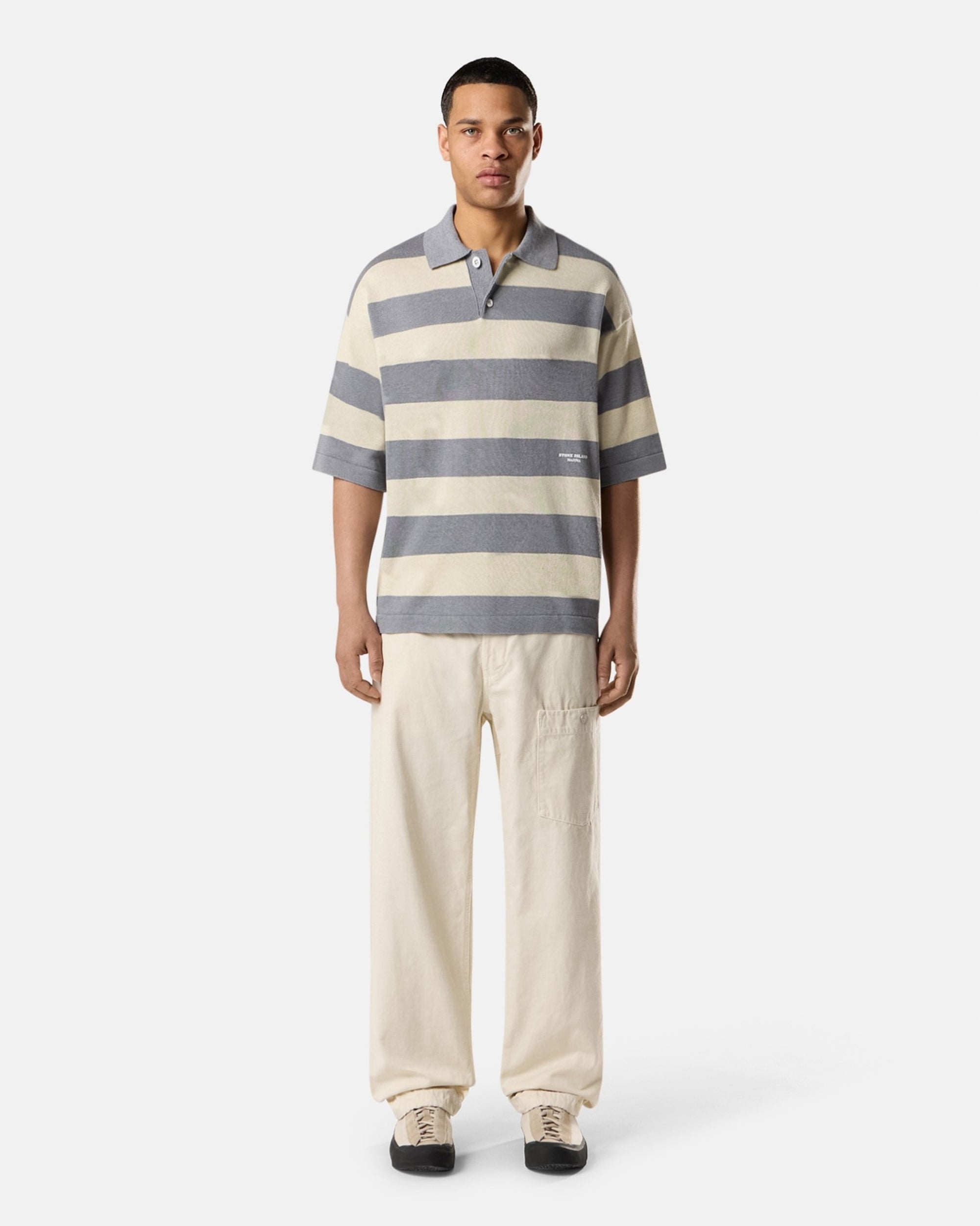 Polo shirts Stone Island Marina Striped Oversize Men's Polo Shirt - L1S155100042-V0M93