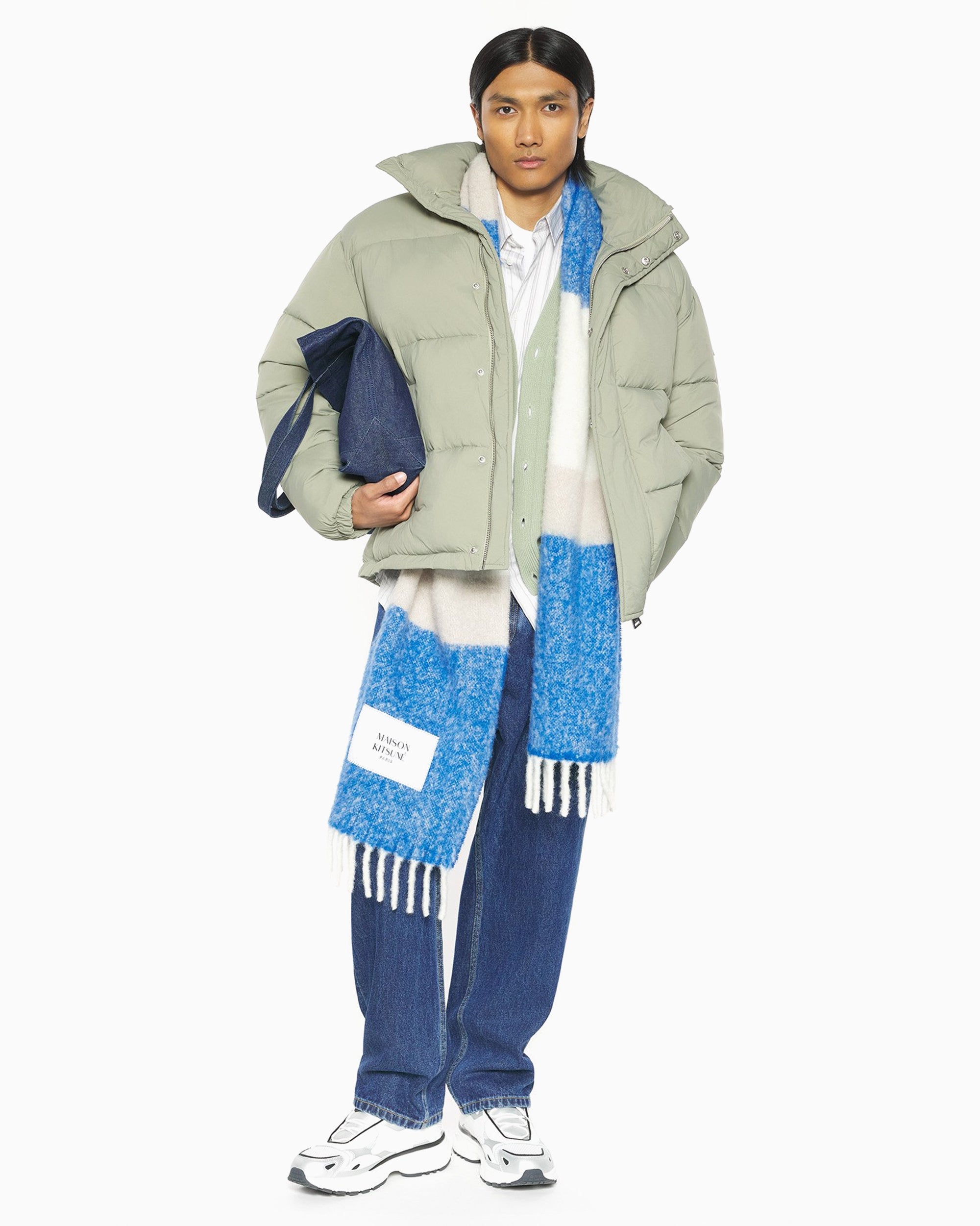 Scarves Gloves Maison Kitsuné Striped Unisex Scarf - PM06203WA0022-0360