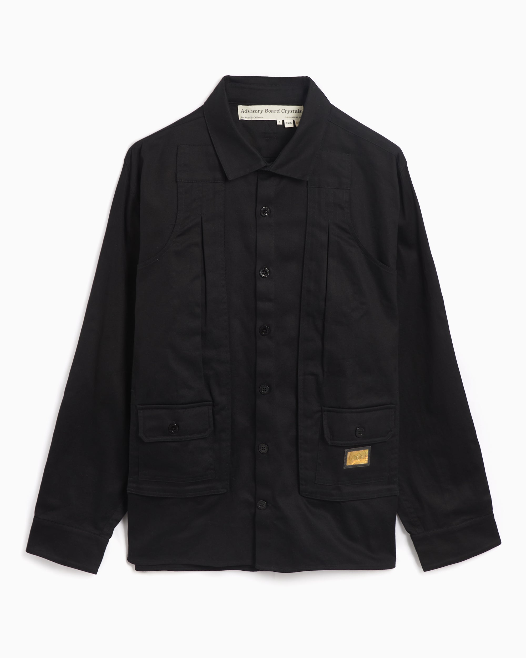 Shirts Advisory Board Crystals Studio Men's Shirt - ABC123SS24WS-BLACK