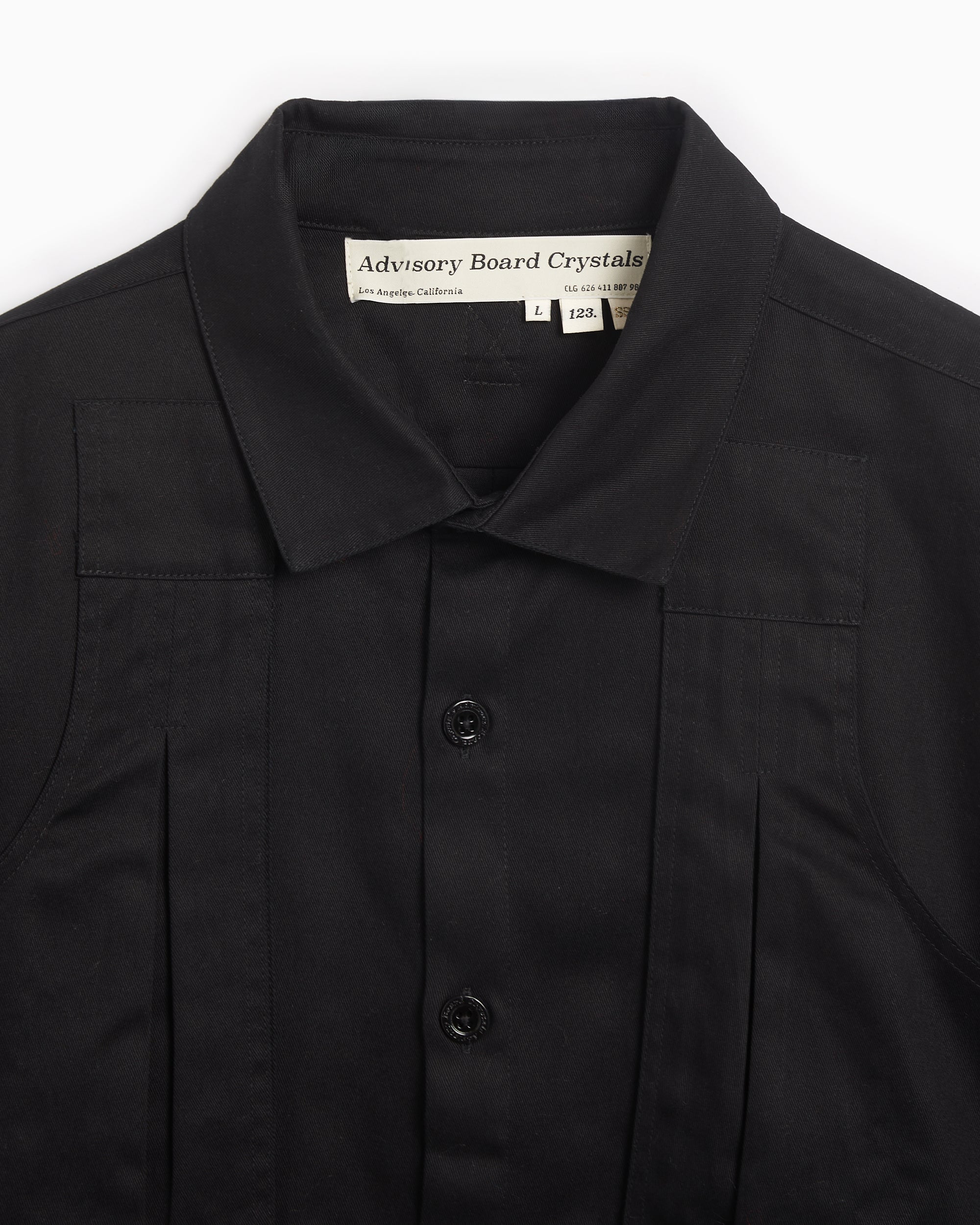 Shirts Advisory Board Crystals Studio Men's Shirt - ABC123SS24WS-BLACK