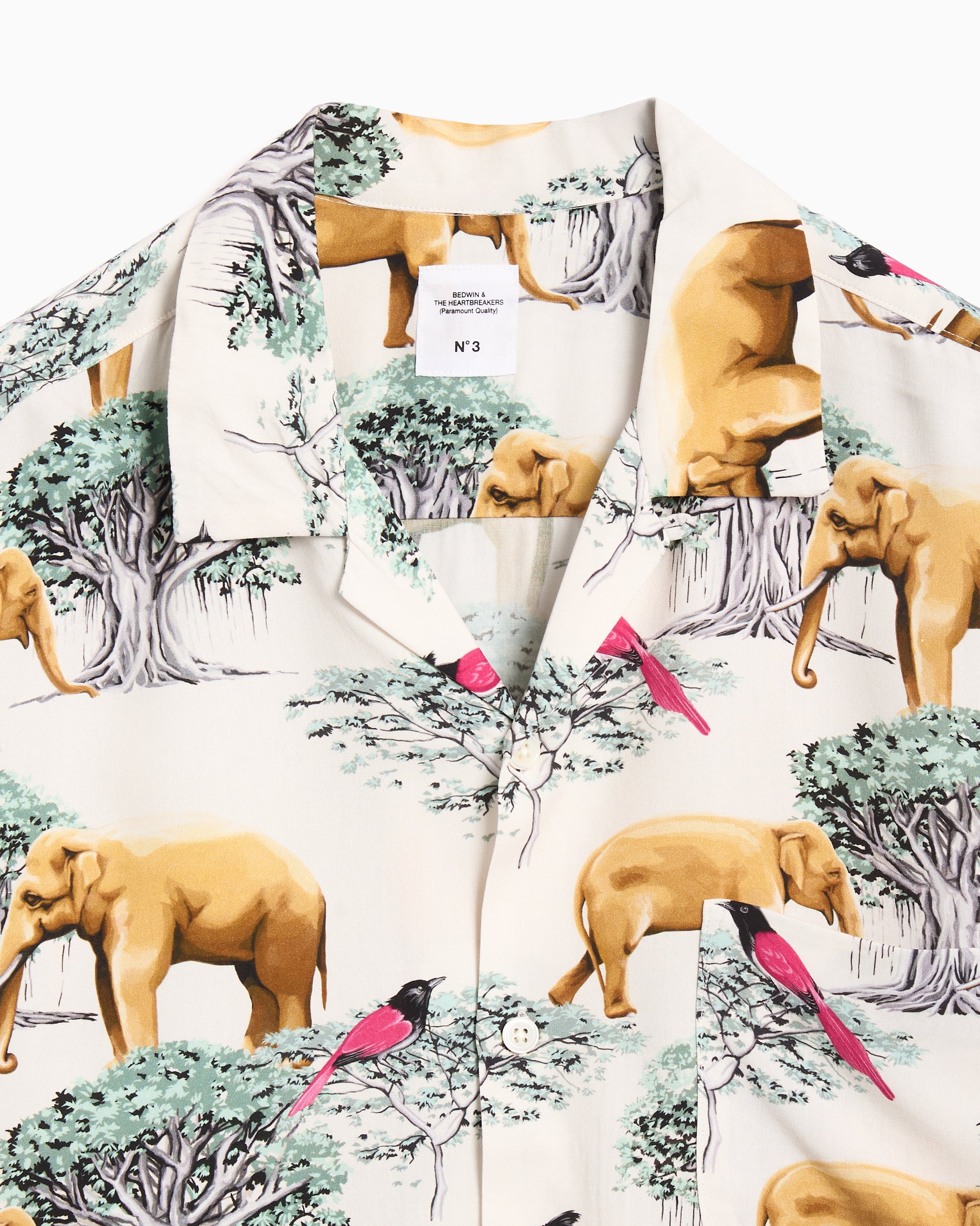 Shirts BEDWIN Rogers Graphic Relaxed Men's Shirt - 25SB1744-BEIGE