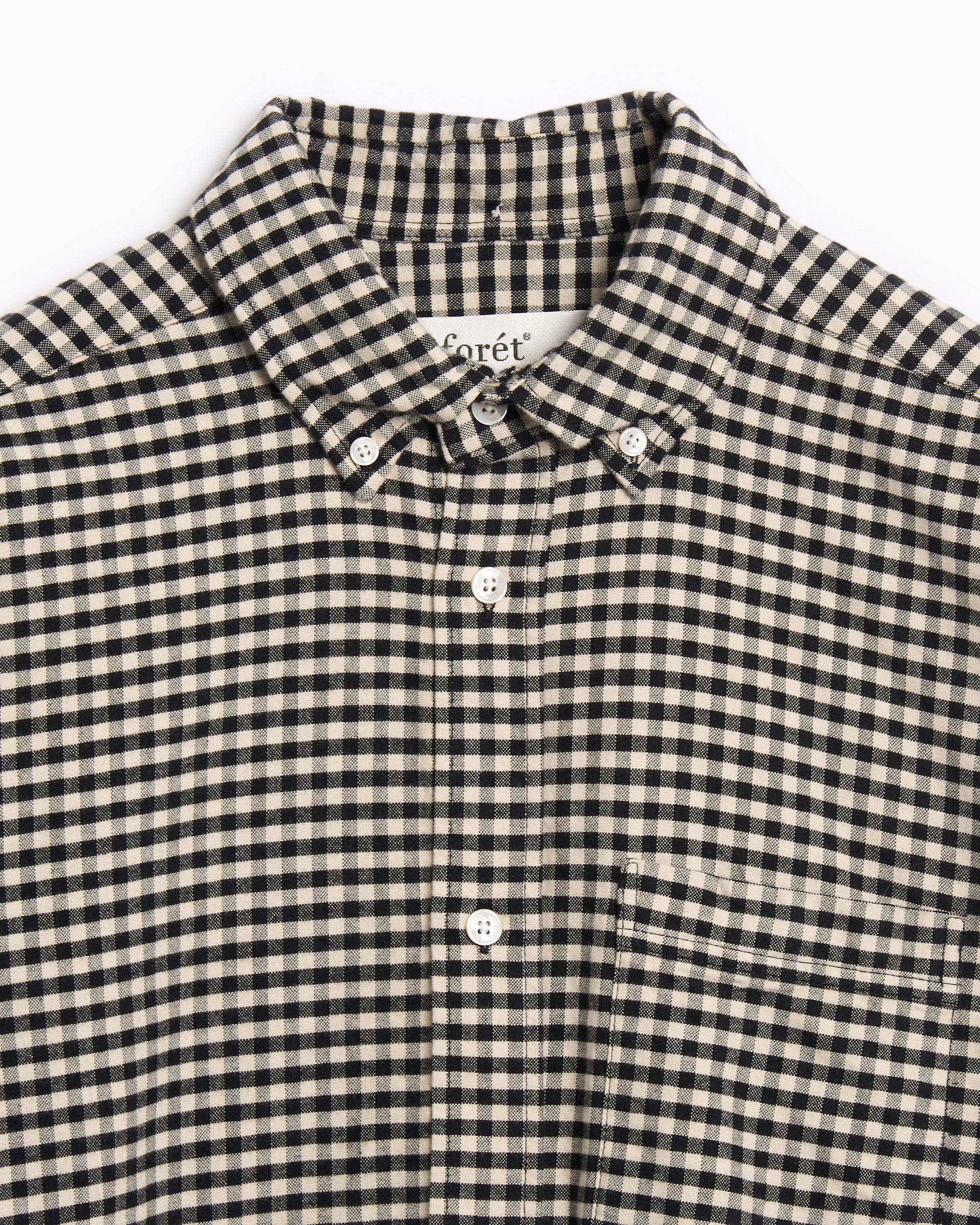 Shirts forét Creek Brushed Check Plaid Men's Shirt - F7020-BLACKSAND