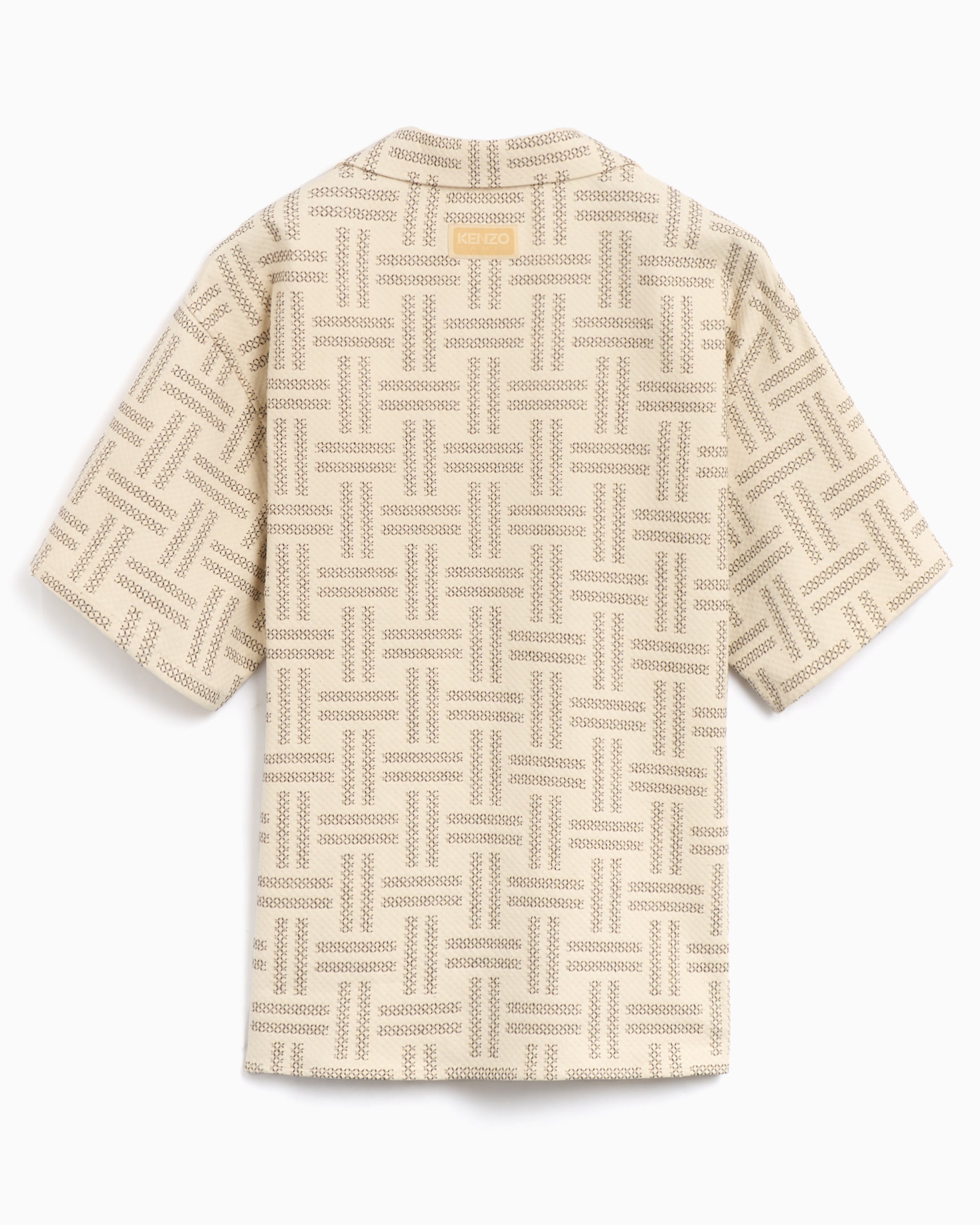 Shirts Kenzo Weave Hawaiian Men's Short Sleeve Shirt Men's Shirt - FF55CH1109JF-10