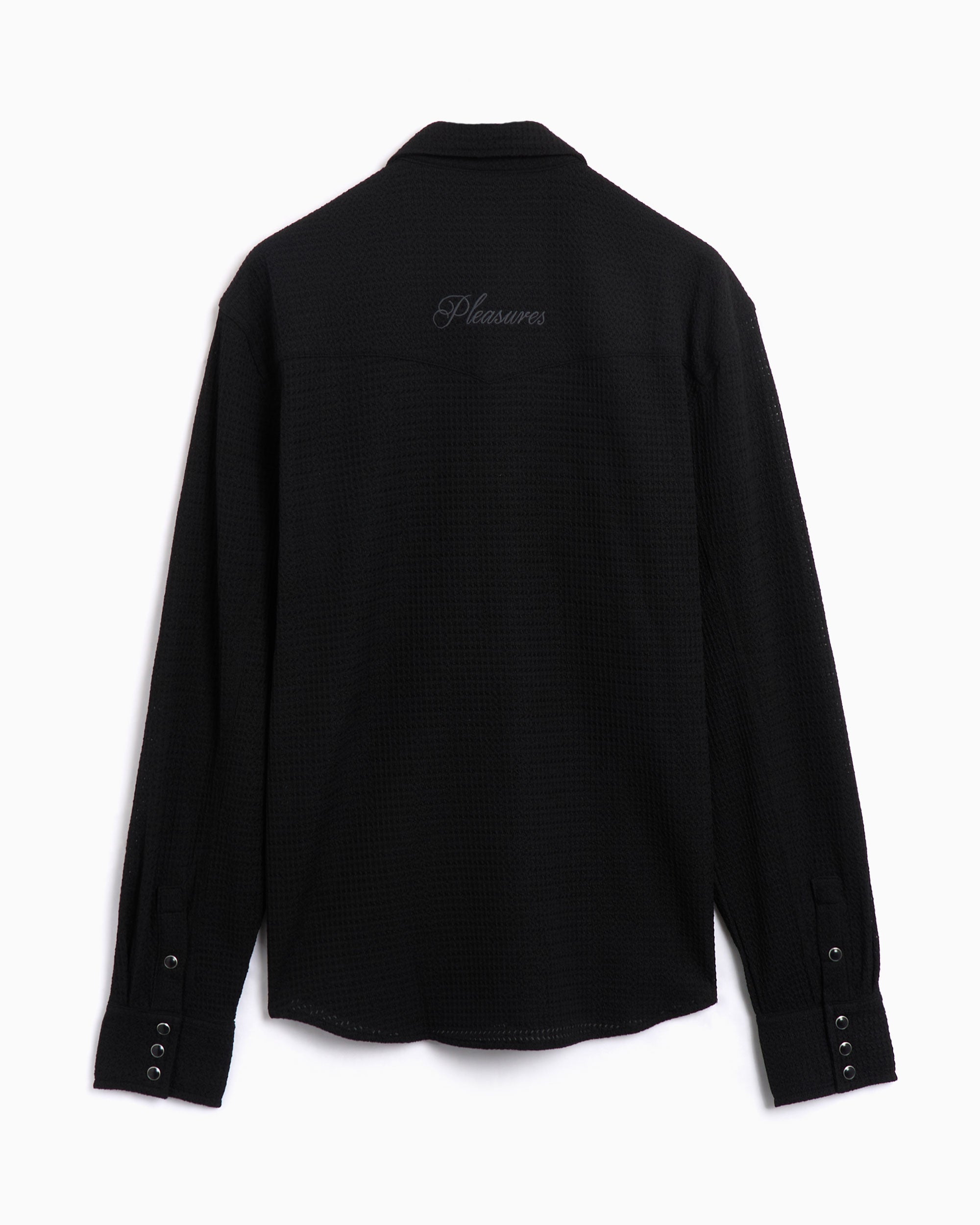Shirts Pleasures Hive Men's Long Sleeve Western Shirt Men's Shirt - P25SP019-BLACK
