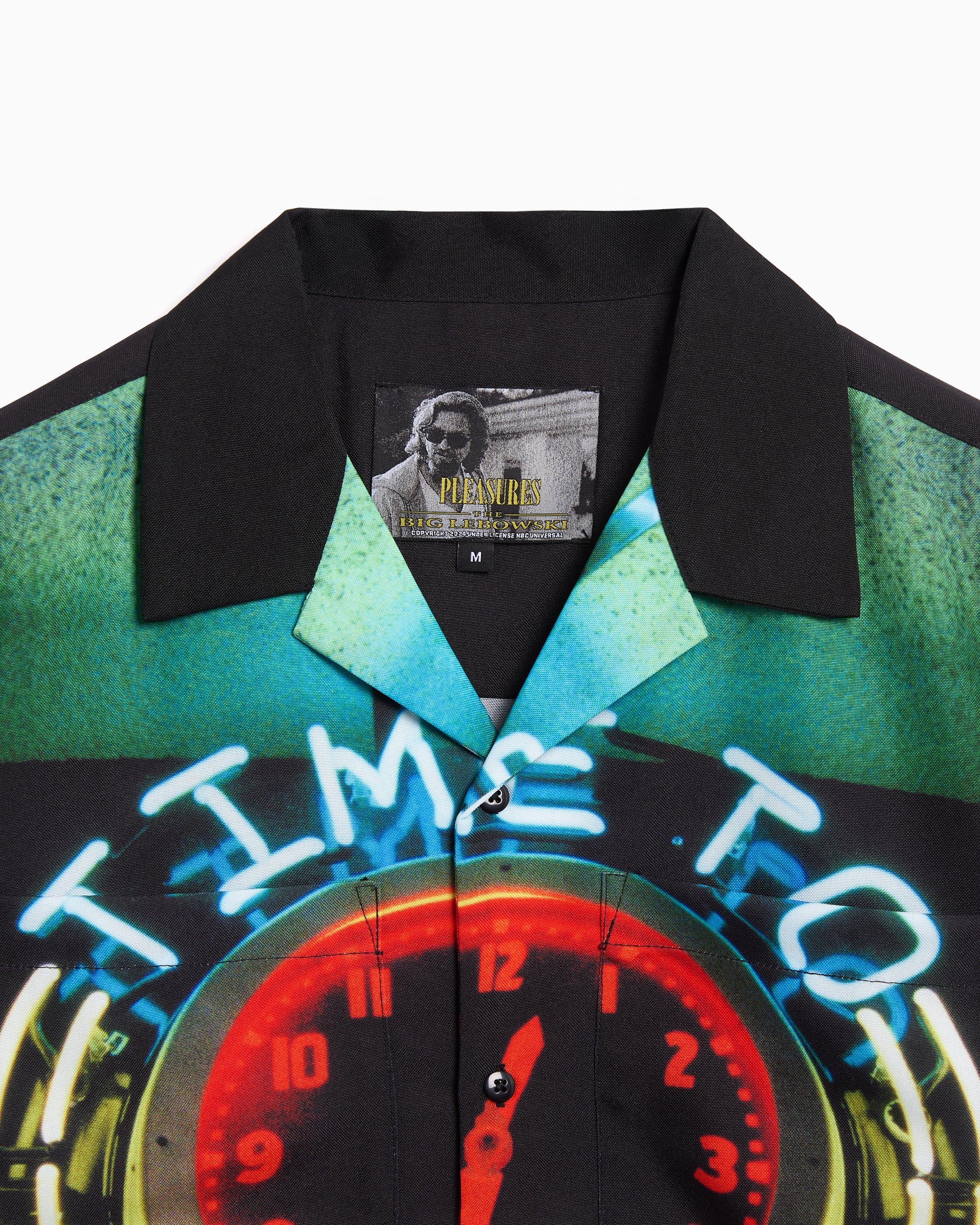 Shirts Pleasures Time Bowling Short-Sleeved Men's Shirt - P25SU059-BLACK