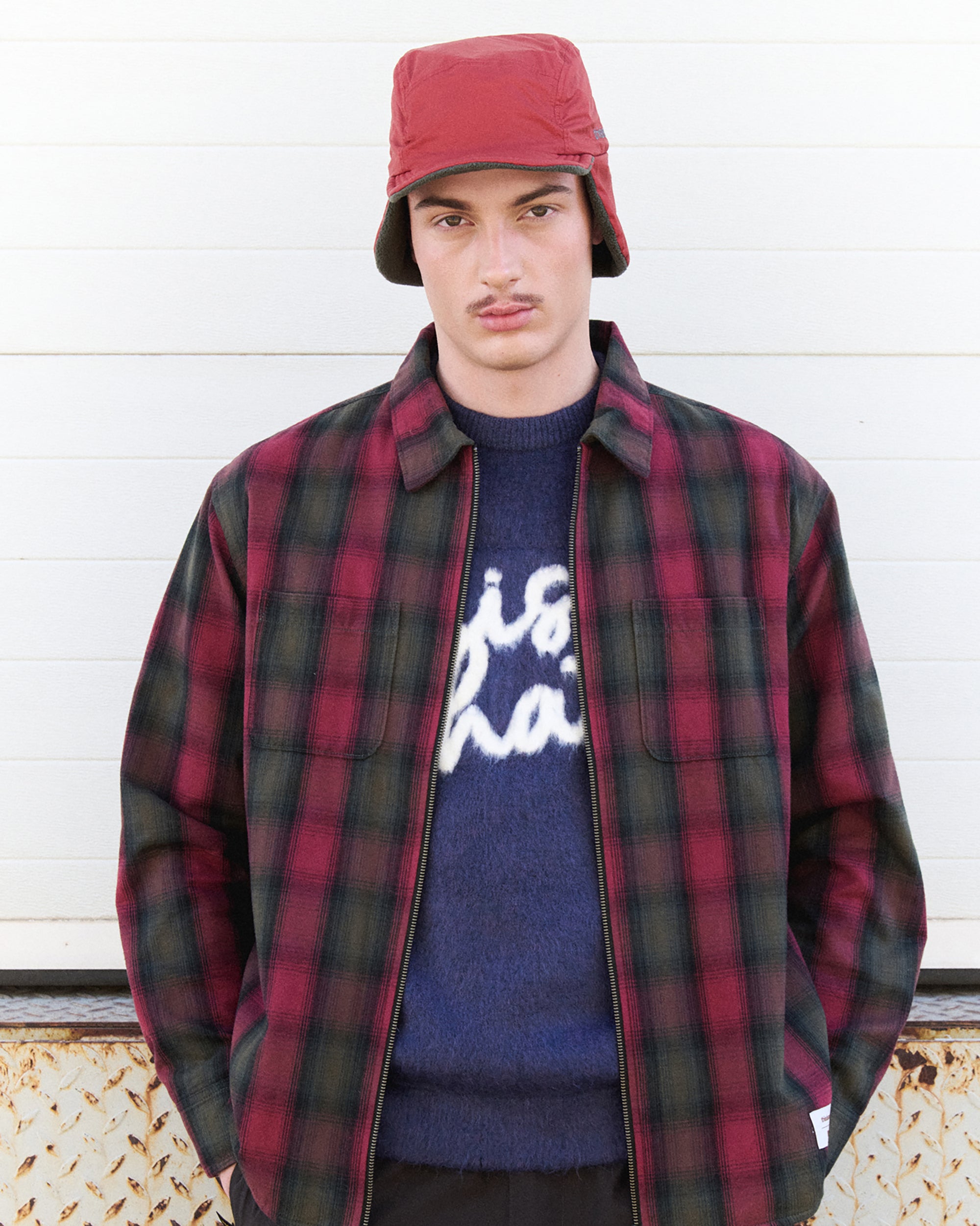 Shirts thisisneverthat® Shaggy Check Gore-Tex® Men's Shirt - GT243GSHTL01-RED