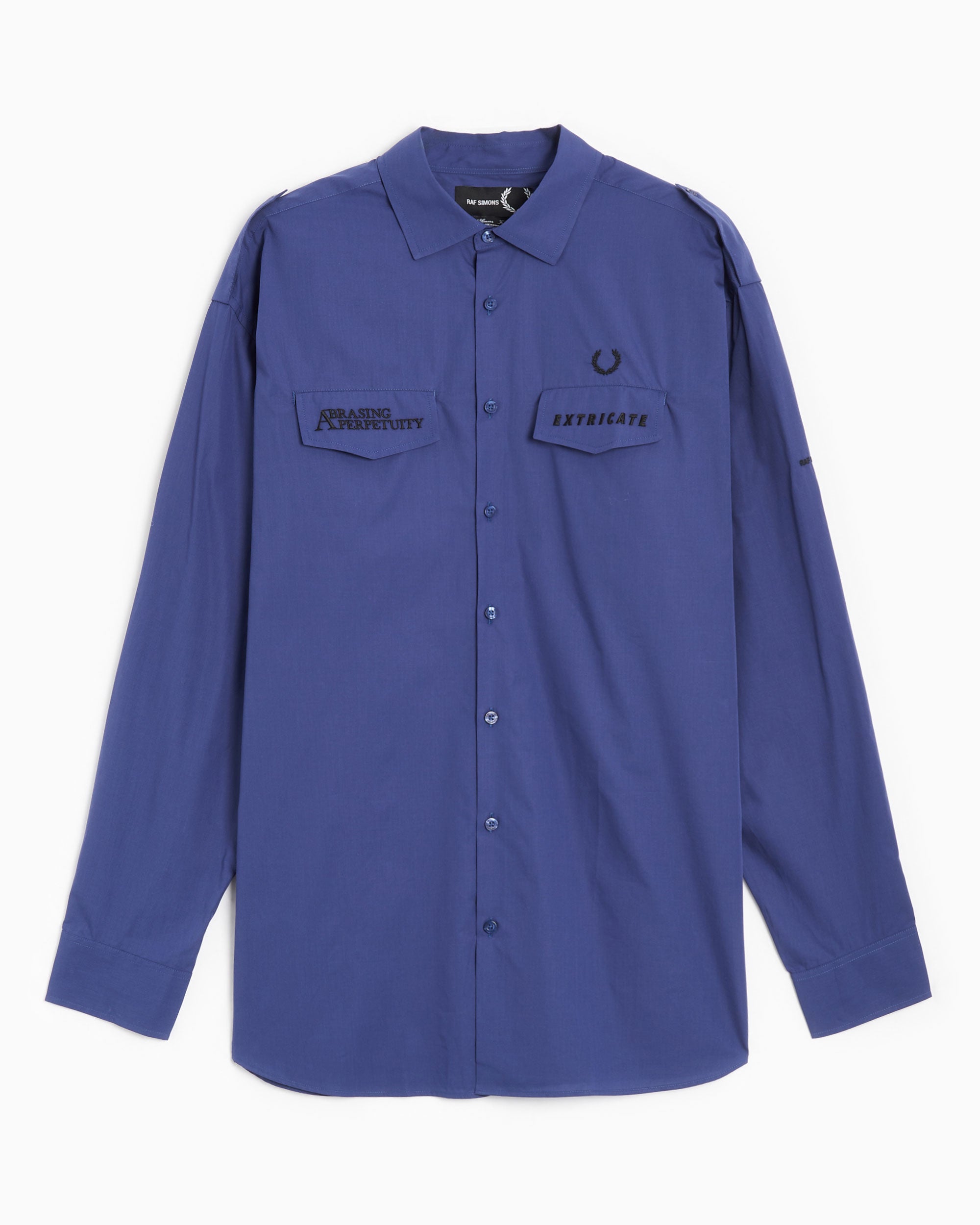 Shirts X Raf Simons Fred Perry x Raf Simons Men's Oversized Uniform Shirt Men's Shirt - SM6514-139