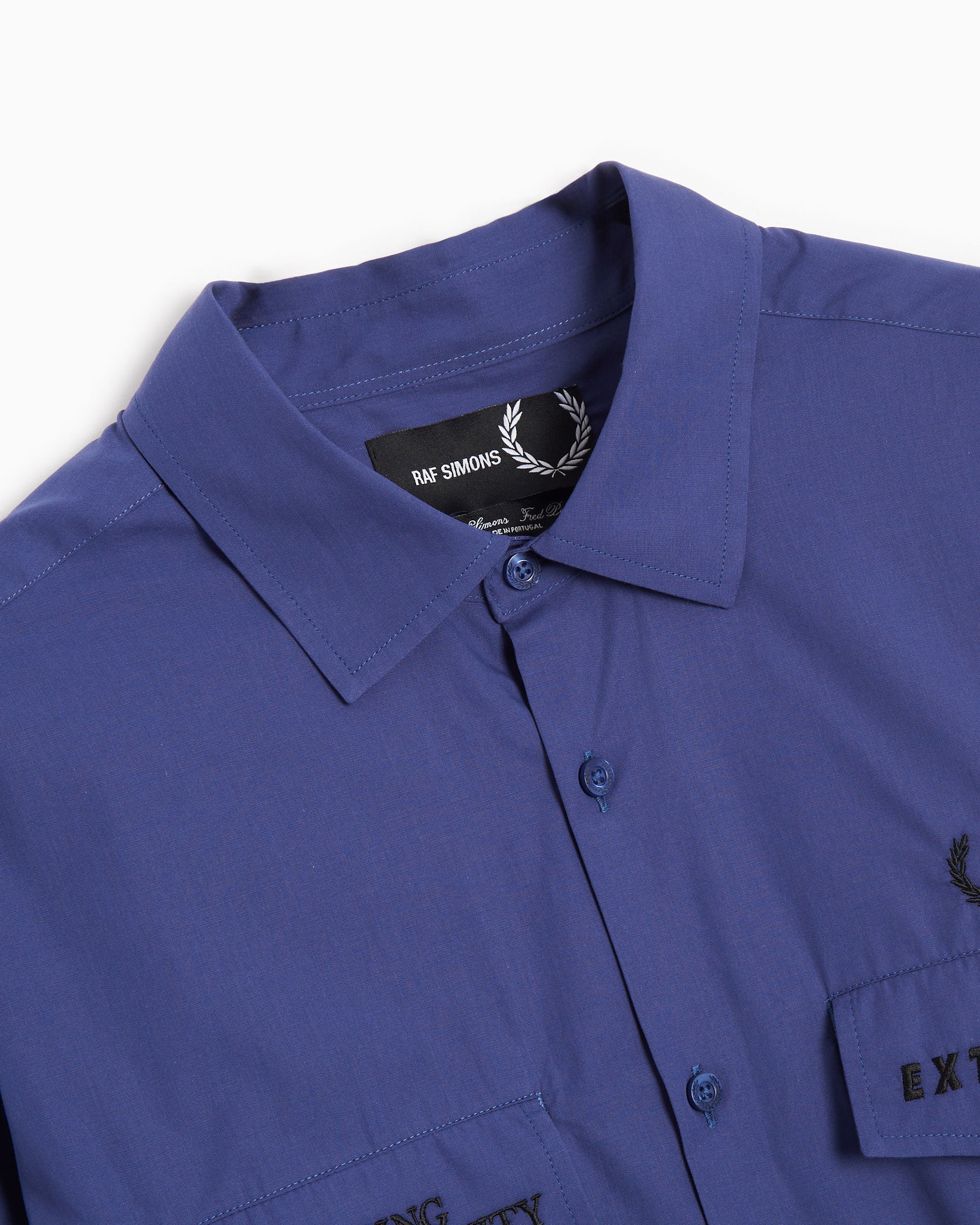 Shirts X Raf Simons Fred Perry x Raf Simons Men's Oversized Uniform Shirt Men's Shirt - SM6514-139