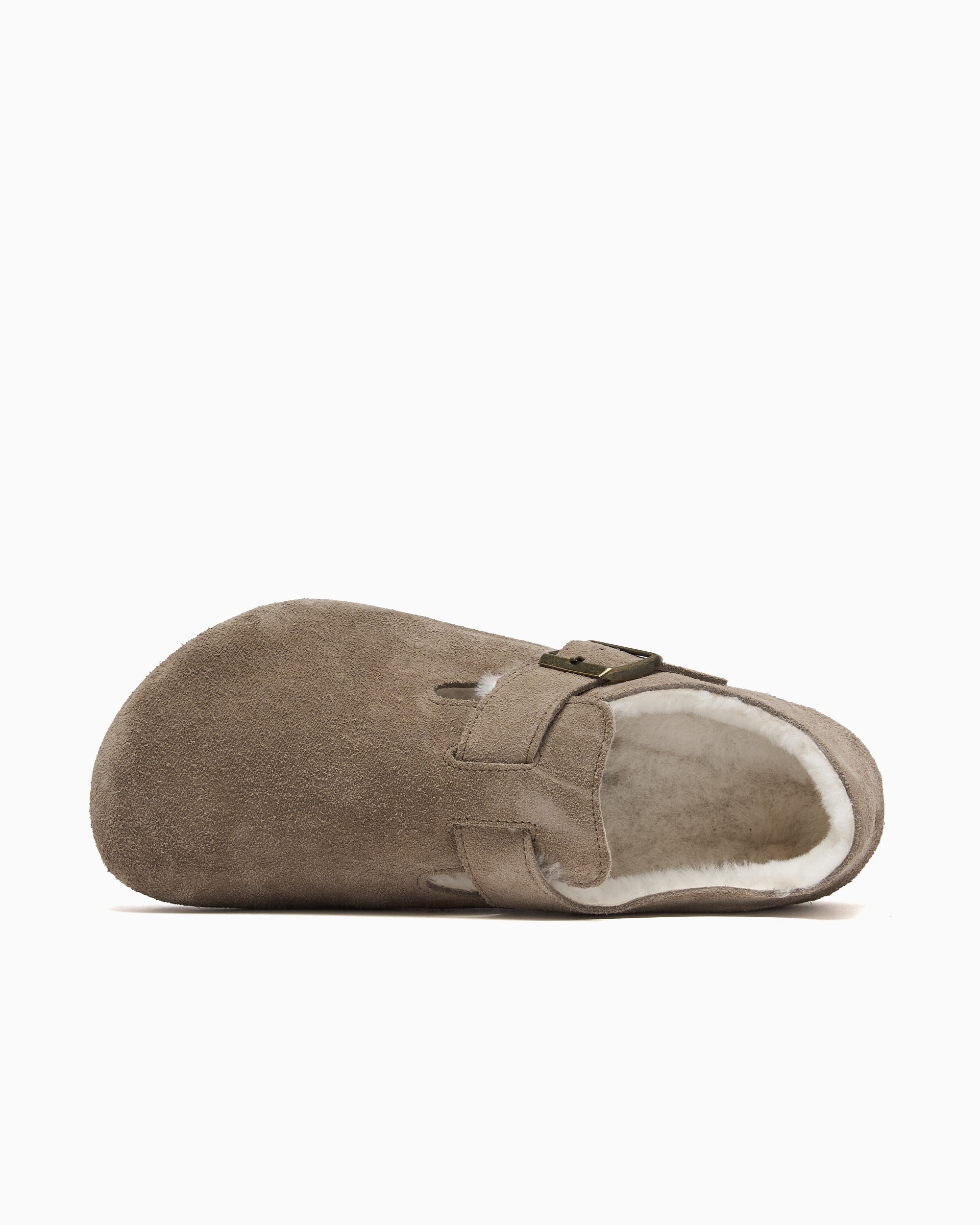 Shoes BIRKENSTOCK London Shearling Suede Leather Regular Unisex Shoes - 1028235
